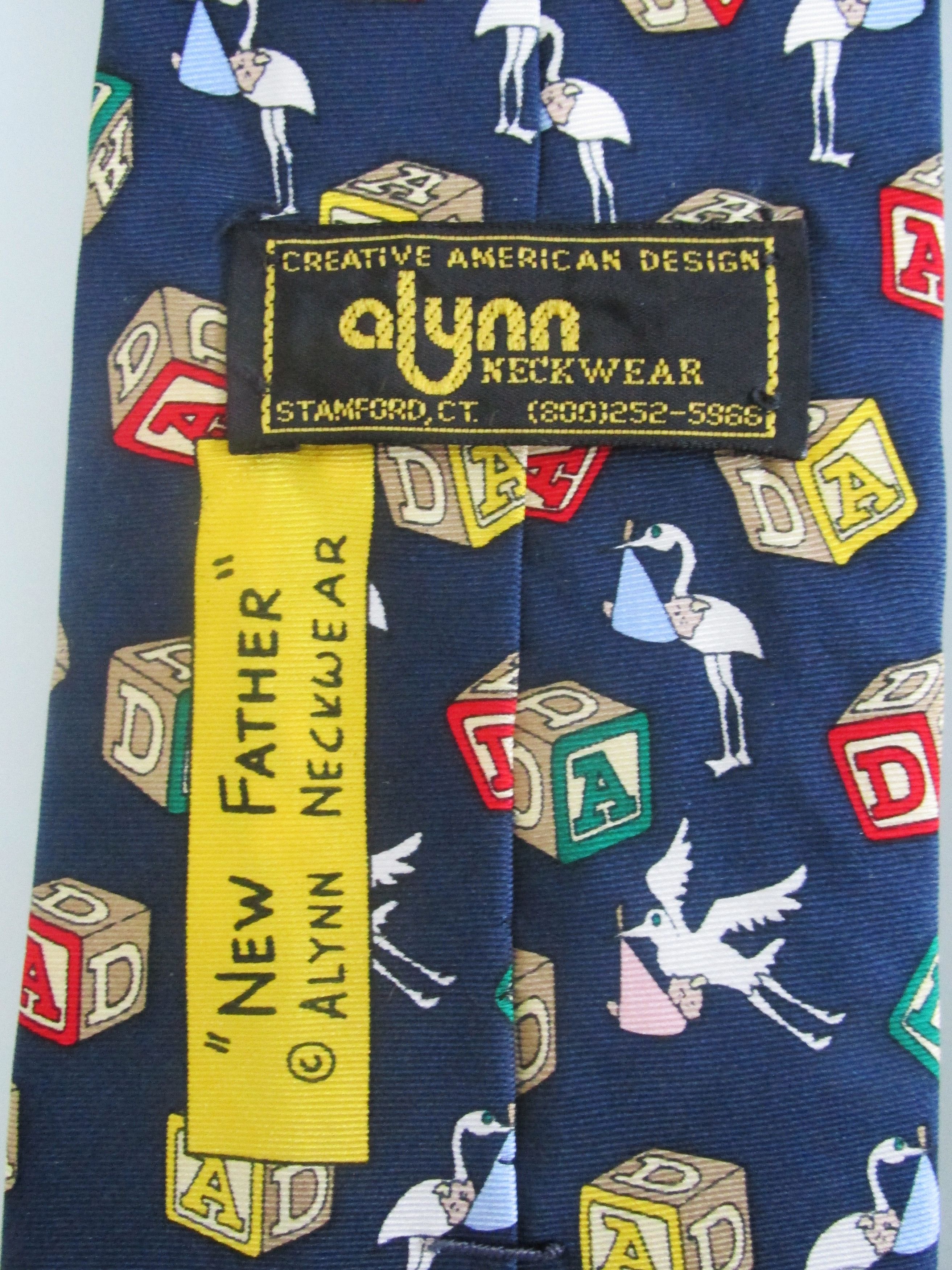 Other Alynn "New Father" Men's Silk Tie Size ONE SIZE - 4 Thumbnail