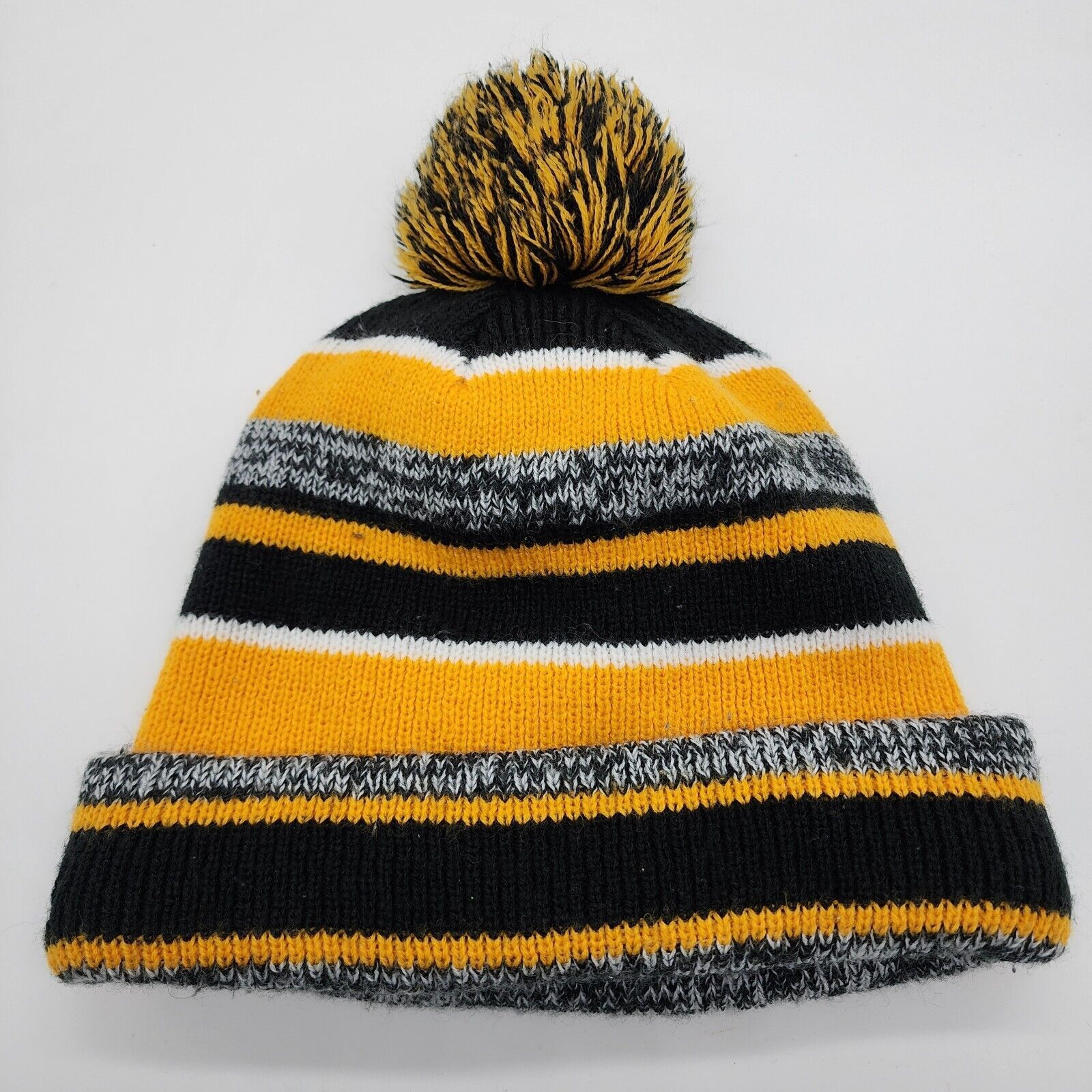 New Era Iowa Hawkeyes NCAA New Era Gray & Gold Pom. Fleeced Lined Size ONE SIZE - 2 Thumbnail