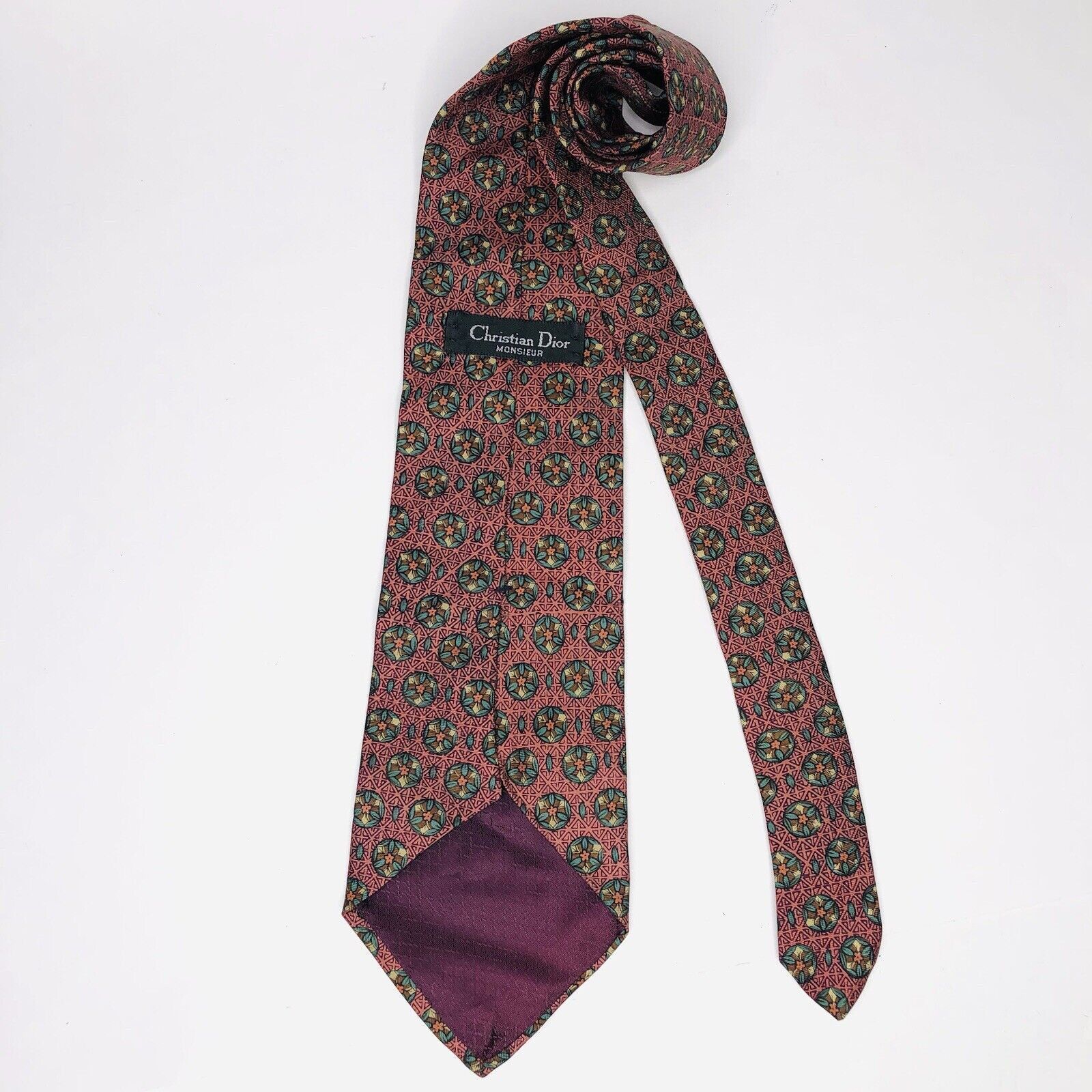 Christian Dior Monsieur Christian Dior Monsieur Silk Men Tie Office Formal Size ONE SIZE - 2 Thumbnail