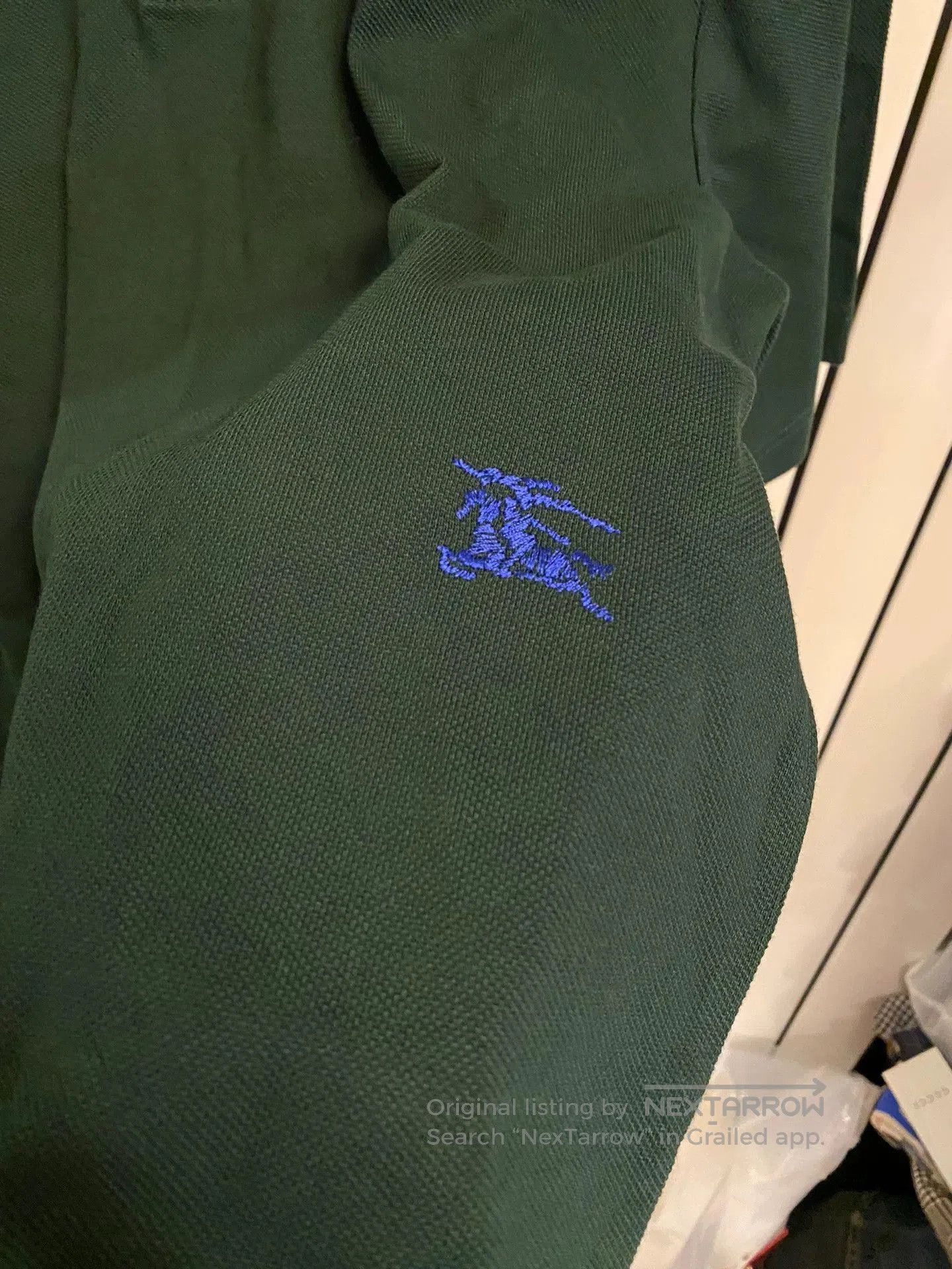 Burberry Green Short Sleeve Polo Shirt. Size US M / EU 48-50 / 2 - 4 Thumbnail