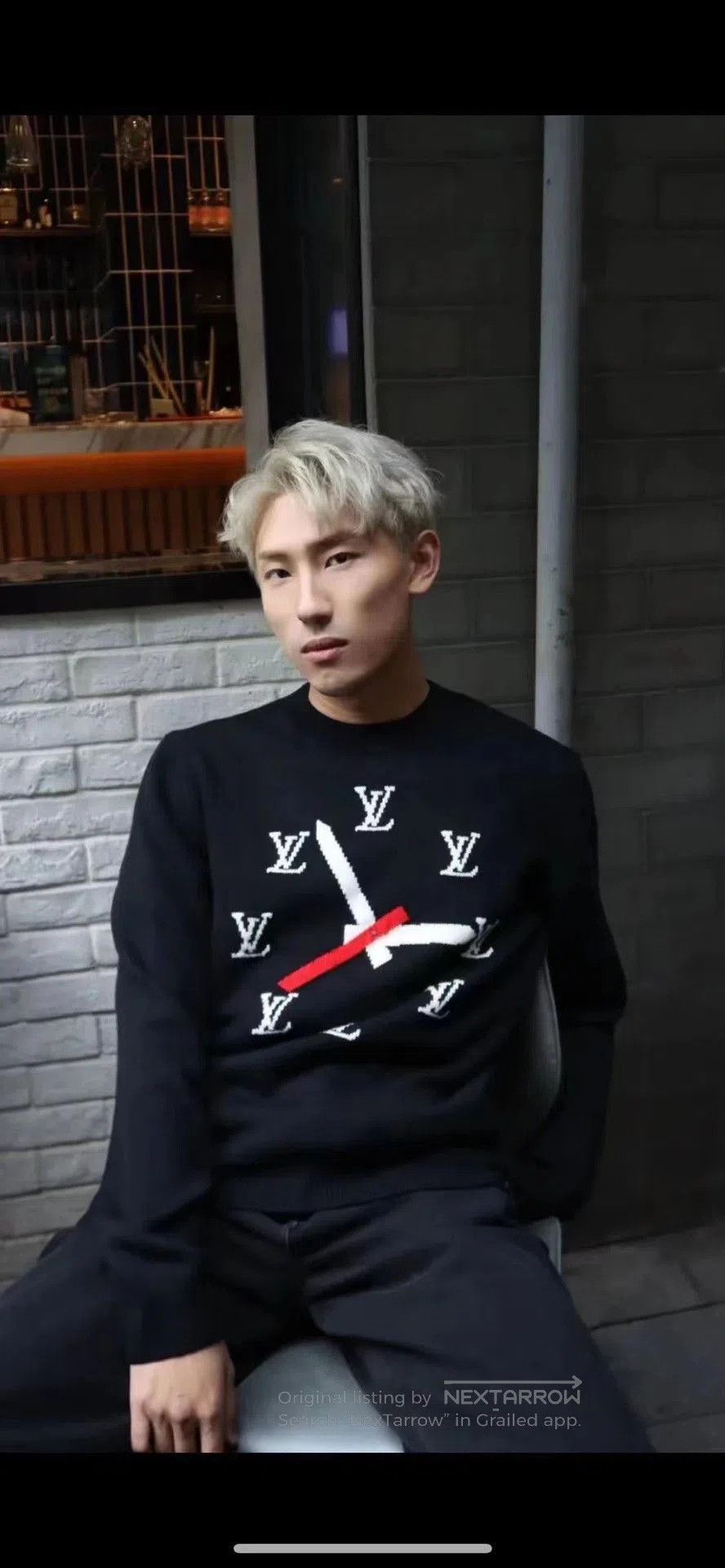 Louis Vuitton Louis Vuitton 23FW Clock Pattern Crewneck. Size US L / EU 52-54 / 3 - 9 Thumbnail