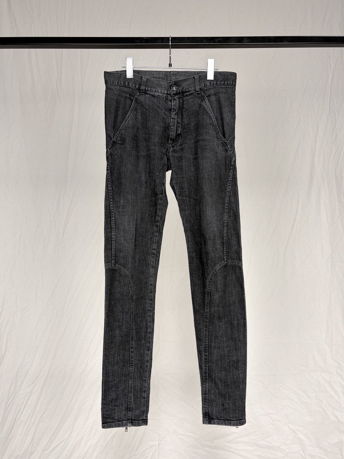 Gareth Pugh Gareth Pugh Geometric Stitch Zip Skinny Jeans Size US 32 / EU 48 - 1 Thumbnail