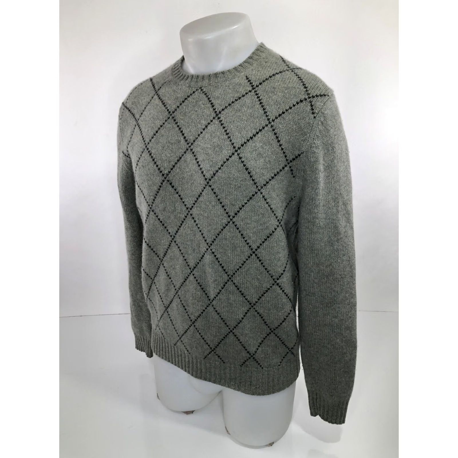 Brooks Brothers Brooks Brothers 346 Scottish Lambswool Mens S Sweater Green / Blue Pullover Wool Knit Size US S / EU 44-46 / 1 - 3 Thumbnail