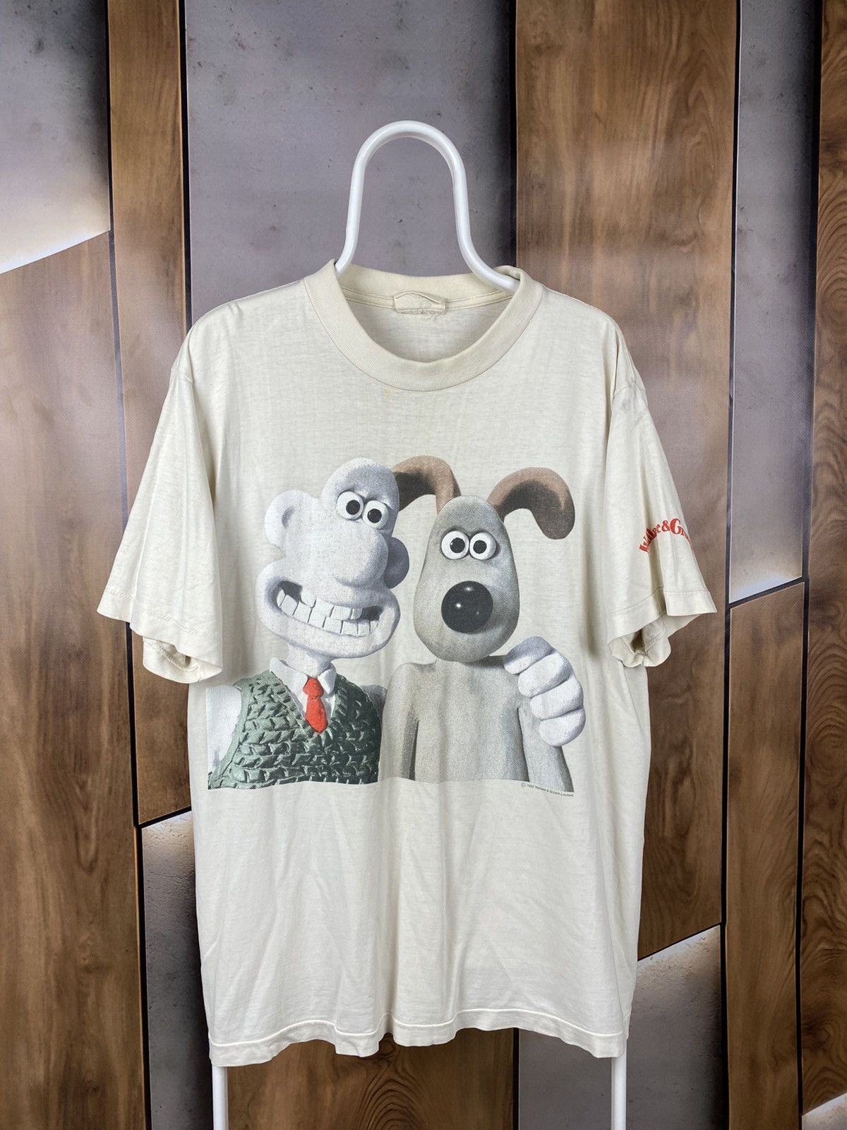 Vintage 🐶 Vintage 1989 T-Shirt Wallace And Gromit VTG Rare Tee🐶 Size US XL / EU 56 / 4 - 1 Thumbnail