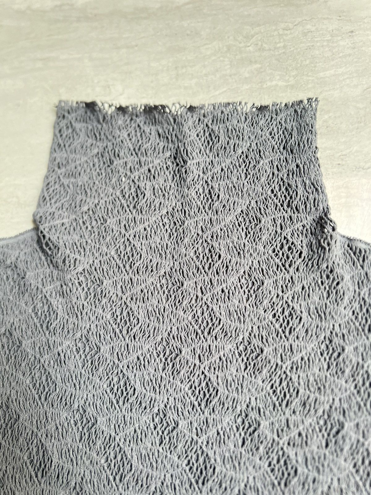 Issey Miyake Issey M.&K YOKO Grey Pleats Mesh T-shirt Size US XS / EU 42 / 0 - 10 Thumbnail