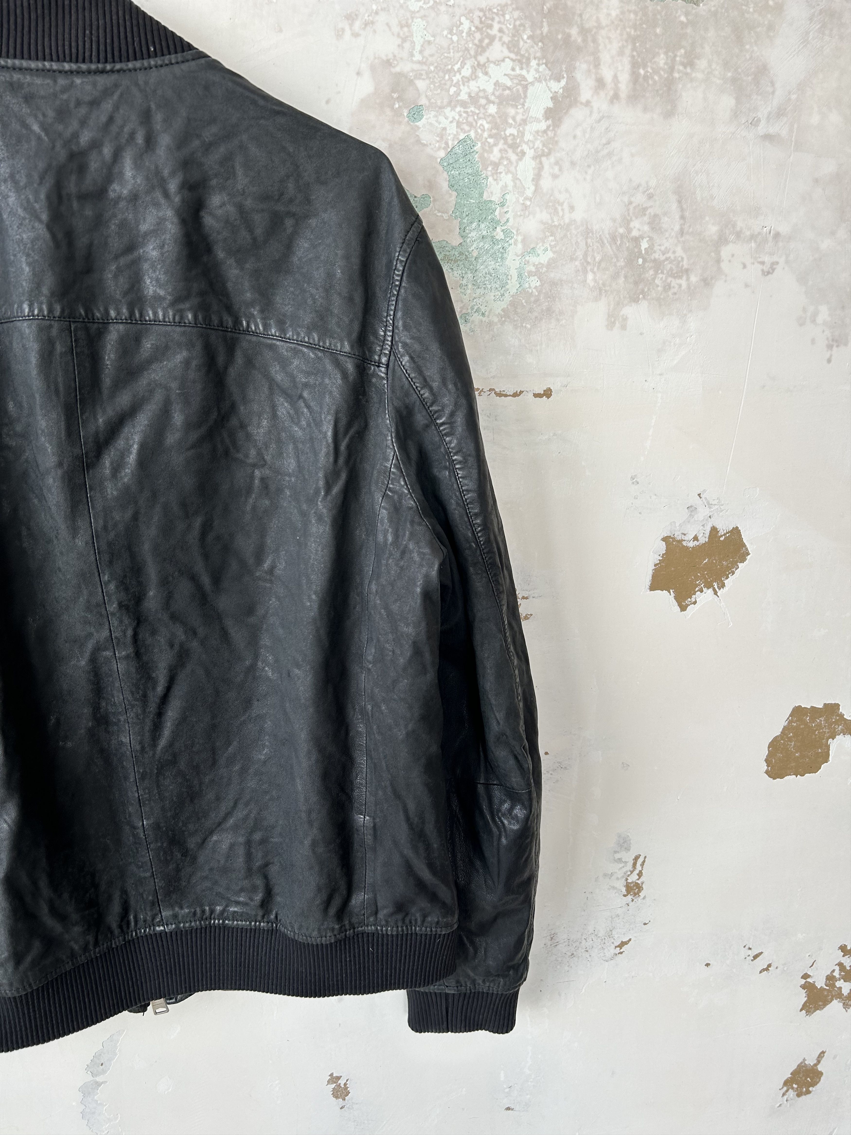 Allsaints Allsaints Phoenix Leather Bomber Jacket Size XL Size US XL / EU 56 / 4 - 8 Thumbnail