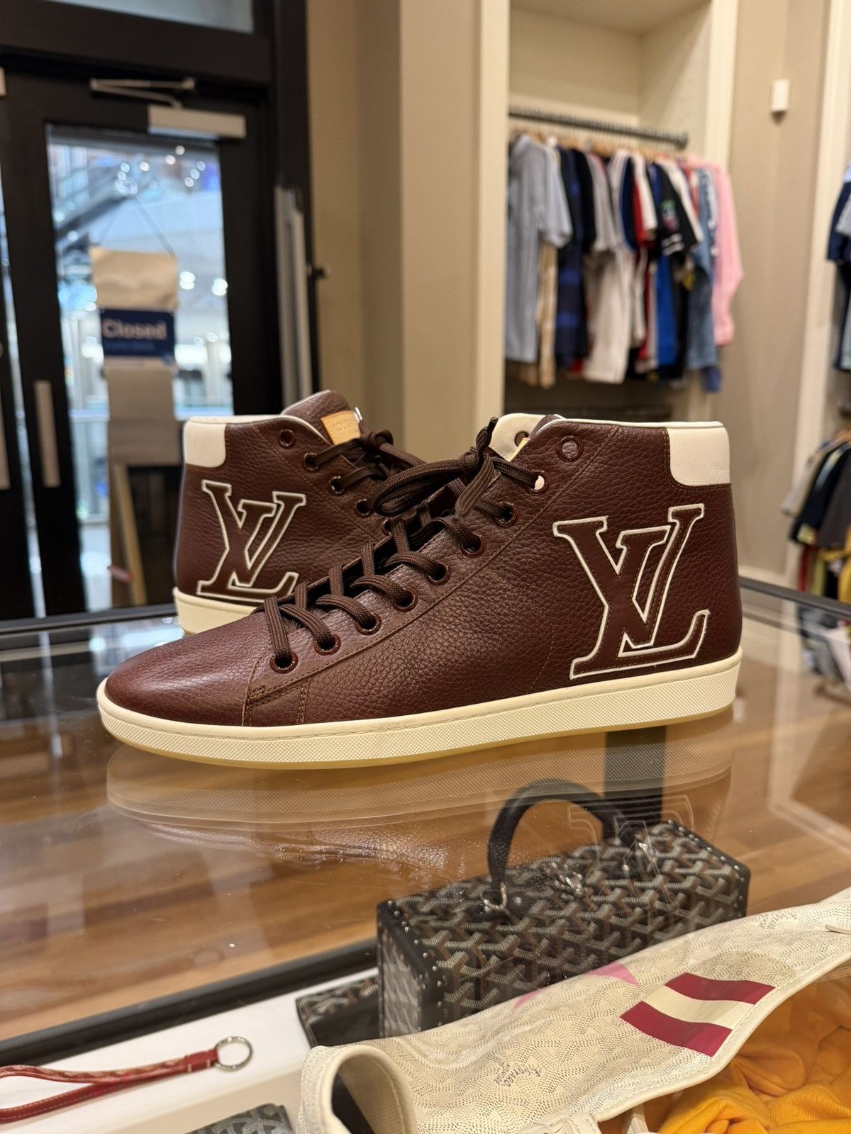 Louis Vuitton Louis vuitton Fastball High Leather Sneaker Size US 8.5 / EU 41-42 - 1 Thumbnail