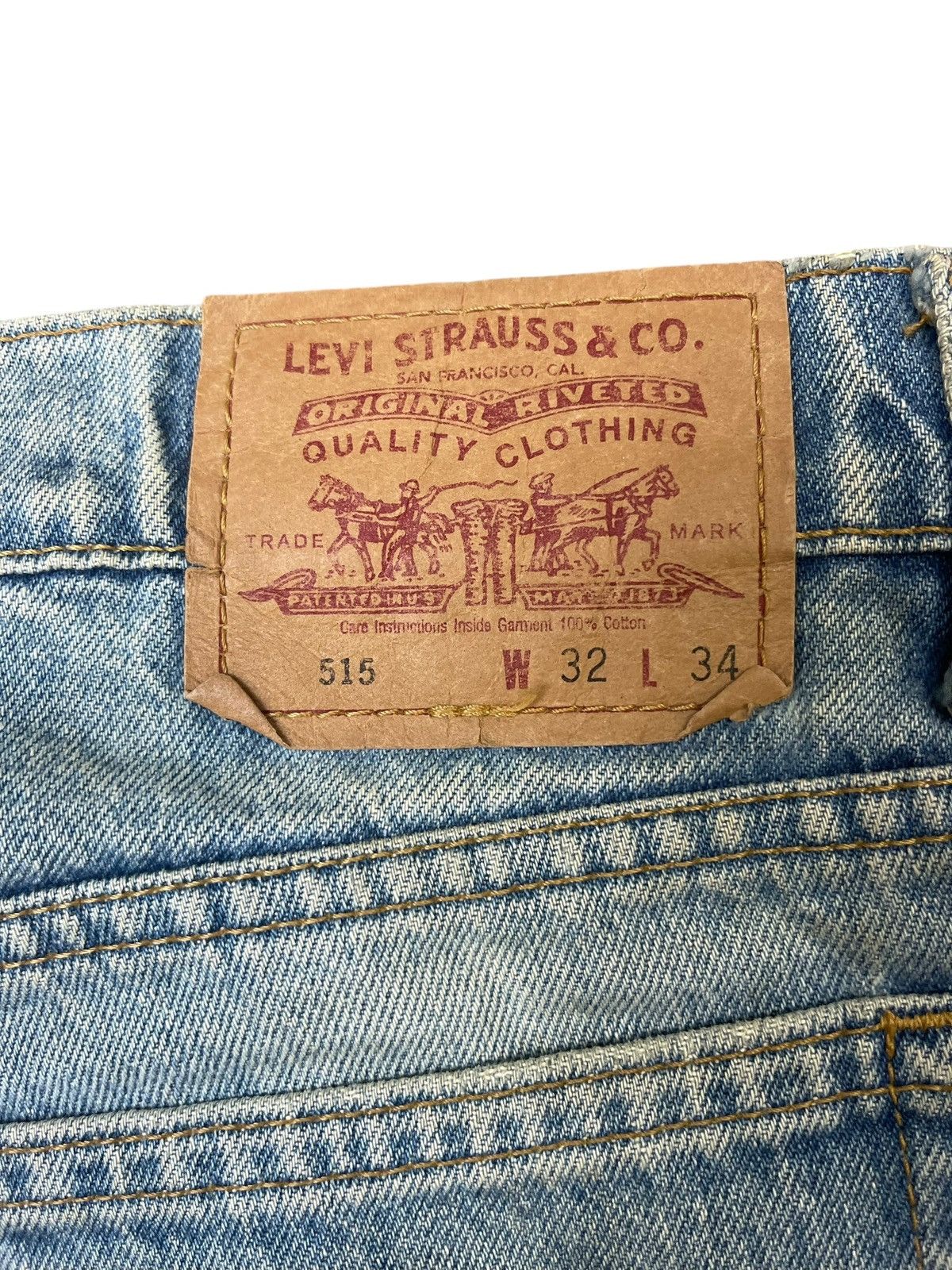 Levi's Vintage Levi’s 515 Distressed Jeans Straigt Cut Size US 32 / EU 48 - 6 Thumbnail