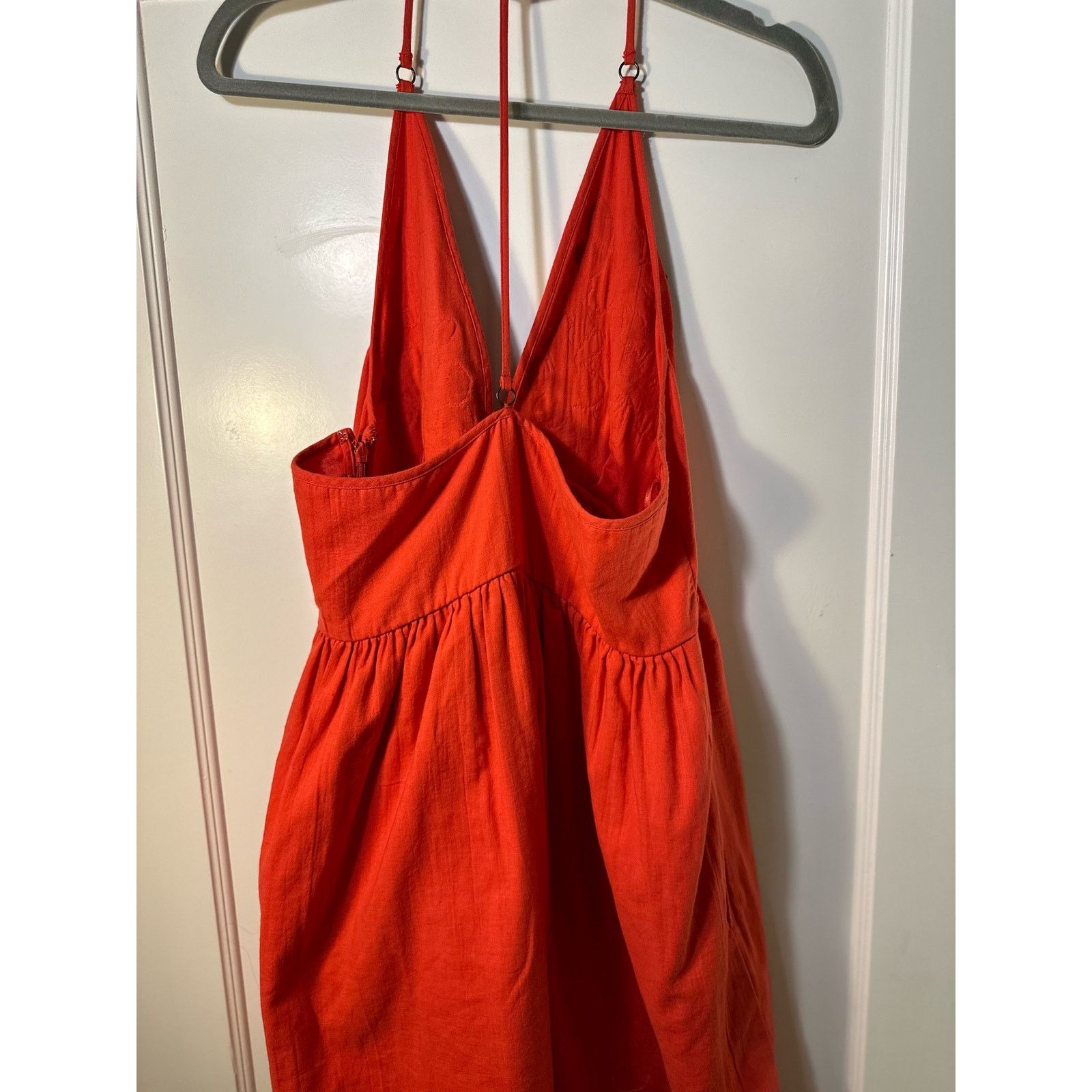 Free People Free People Babydoll Embroidered Floral Halter Sundress Size L / US 10 / IT 46 - 6 Thumbnail