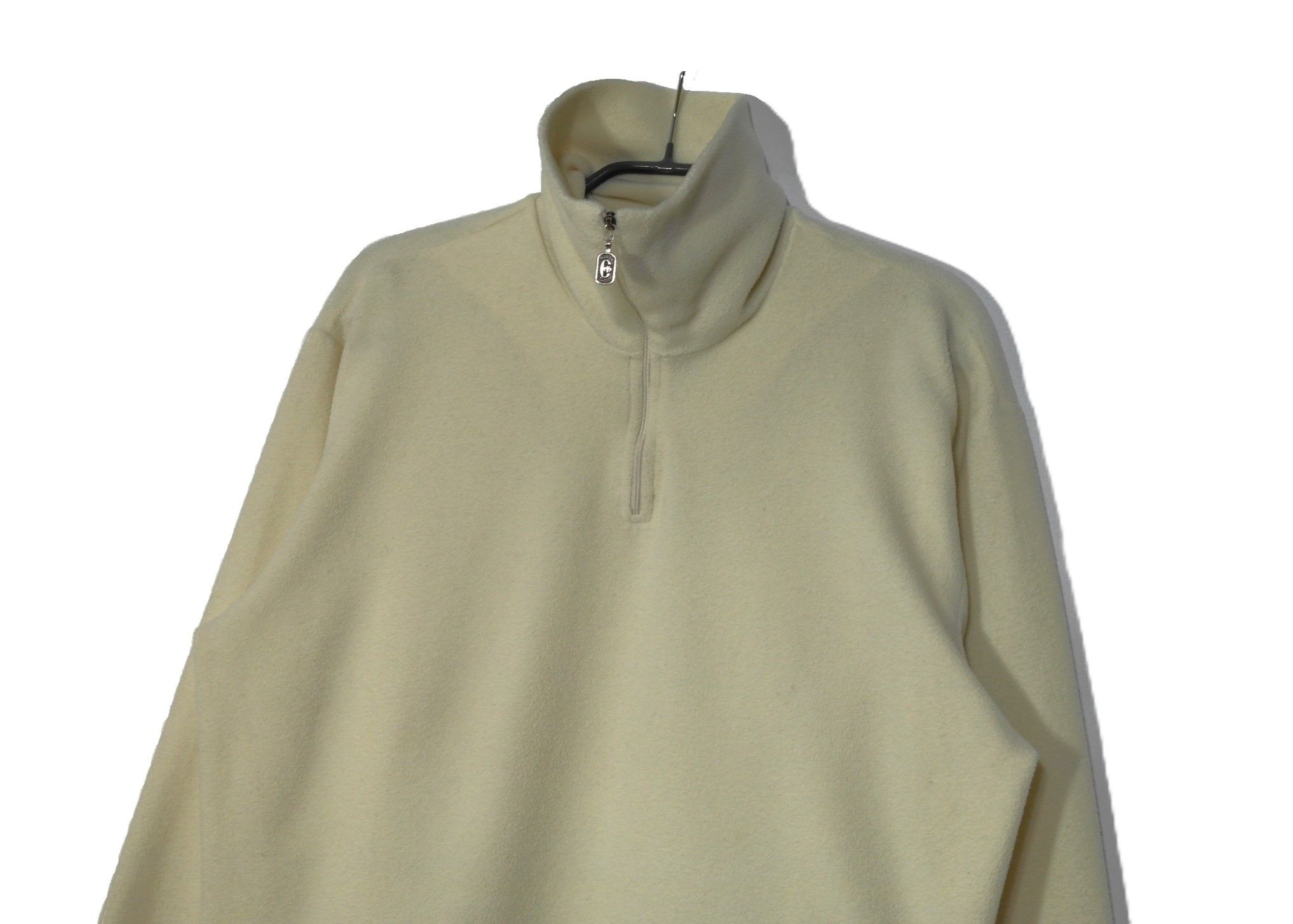 Conte of Florence Conte Of Florence 1/4 Zip Fleece Pullover Mens Size XL Cream Size US XL / EU 56 / 4 - 2 Thumbnail