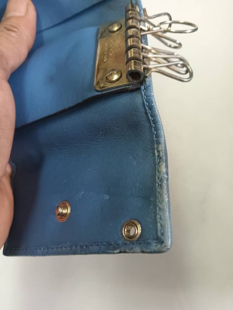 Gucci Vintage leather Gucci monogram key case Size ONE SIZE - 7 Thumbnail