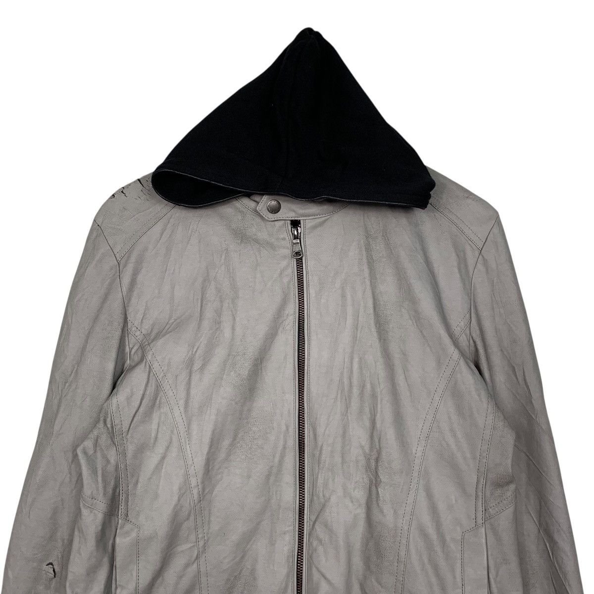 semanticdesign Semantic Design Hooded Synthetic Leather Jacket Size US S / EU 44-46 / 1 - 2 Thumbnail