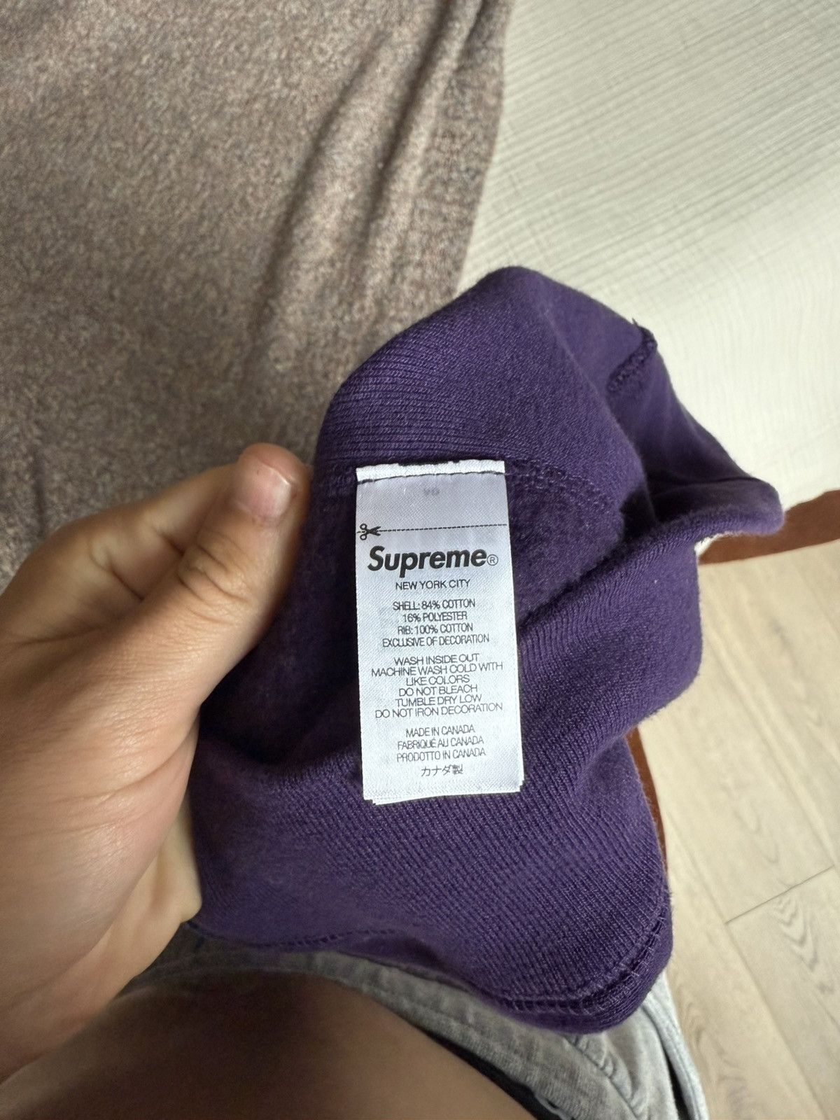 Supreme Supreme Purple Box Logo Hoodie Size US L / EU 52-54 / 3 - 7 Thumbnail