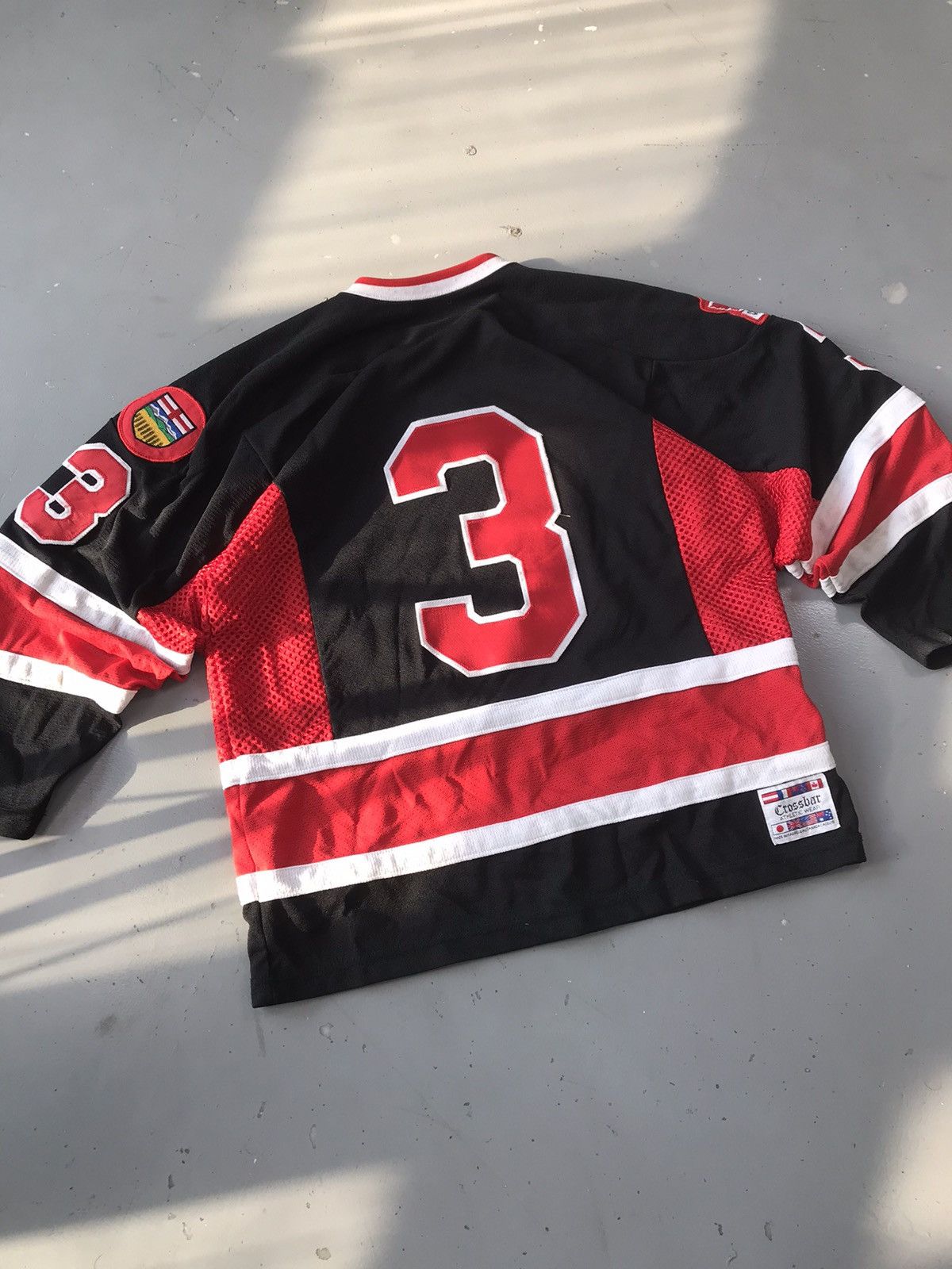 Vintage Vintage crossbar can west polyester hockey jersey Size US S / EU 44-46 / 1 - 8 Thumbnail