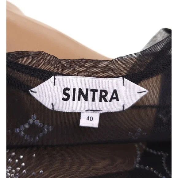 Other Saint Sintra Crystal Mesh Hot Fix Tank 40 4 S Black SSENSE Size US S / EU 44-46 / 1 - 11 Thumbnail