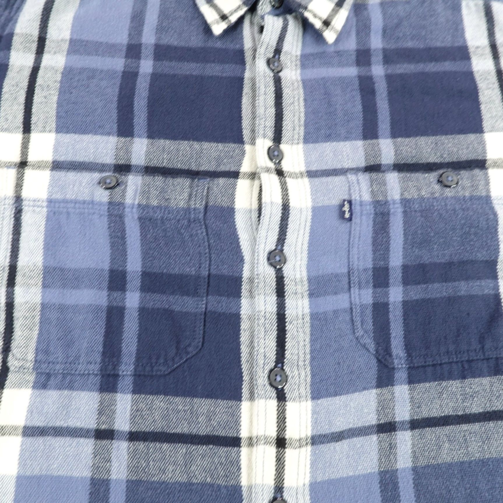 Levi's VINTAGE Levi's Button-Up Shirt Mens S Blue Plaid Flannel 90s Cotton Long Sleeve Casual Workwear 90s Mens Size US S / EU 44-46 / 1 - 3 Thumbnail