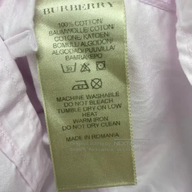 Burberry Burberry Pink Cotton Women's Shirt. Size S / US 4 / IT 40 - 5 Thumbnail