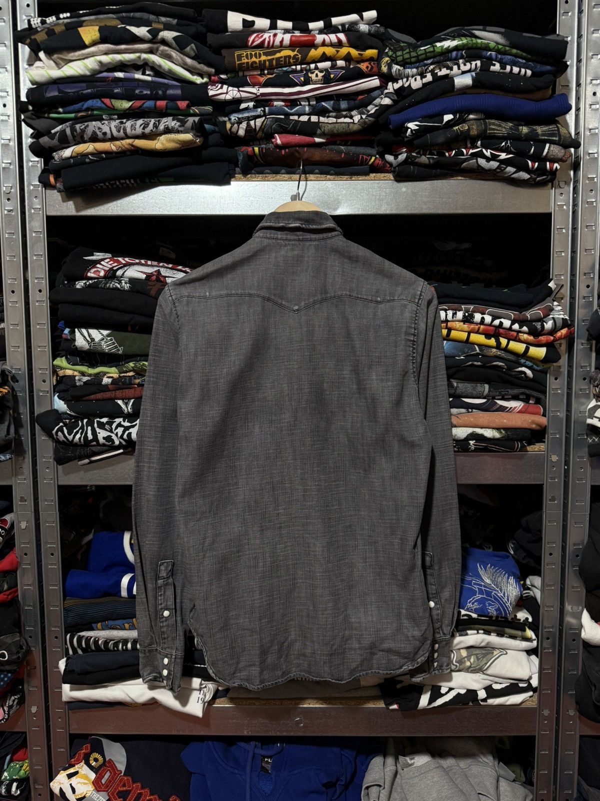 The Kooples Rare The Kooples Jeans Fitted Distressed Button Shirt Y2K Size US S / EU 44-46 / 1 - 2 Thumbnail