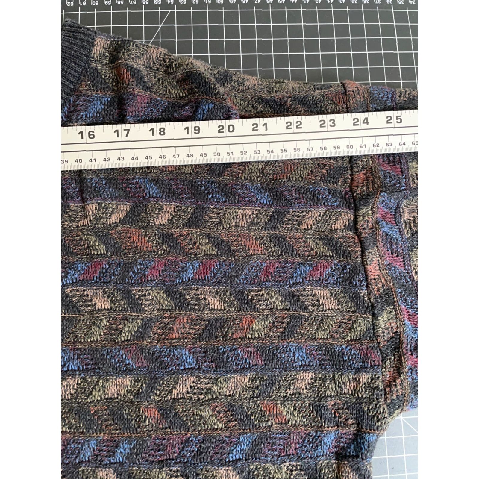 Vintage Vintage San Mateo Island Men's Medium Sweater Geometric Zig Zag Pattern Cotton Relaxed Fit Pullover 90s Casual Men Size US M / EU 48-50 / 2 - 6 Thumbnail