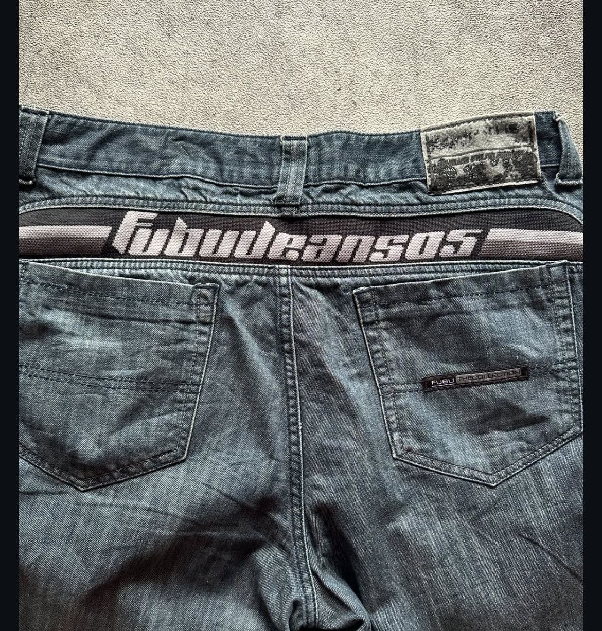 Japanese Brand 2000s Fubu Embroidery Ifsix Baggy Wash Jeans y2k Lgb Size US 36 / EU 52 - 4 Thumbnail