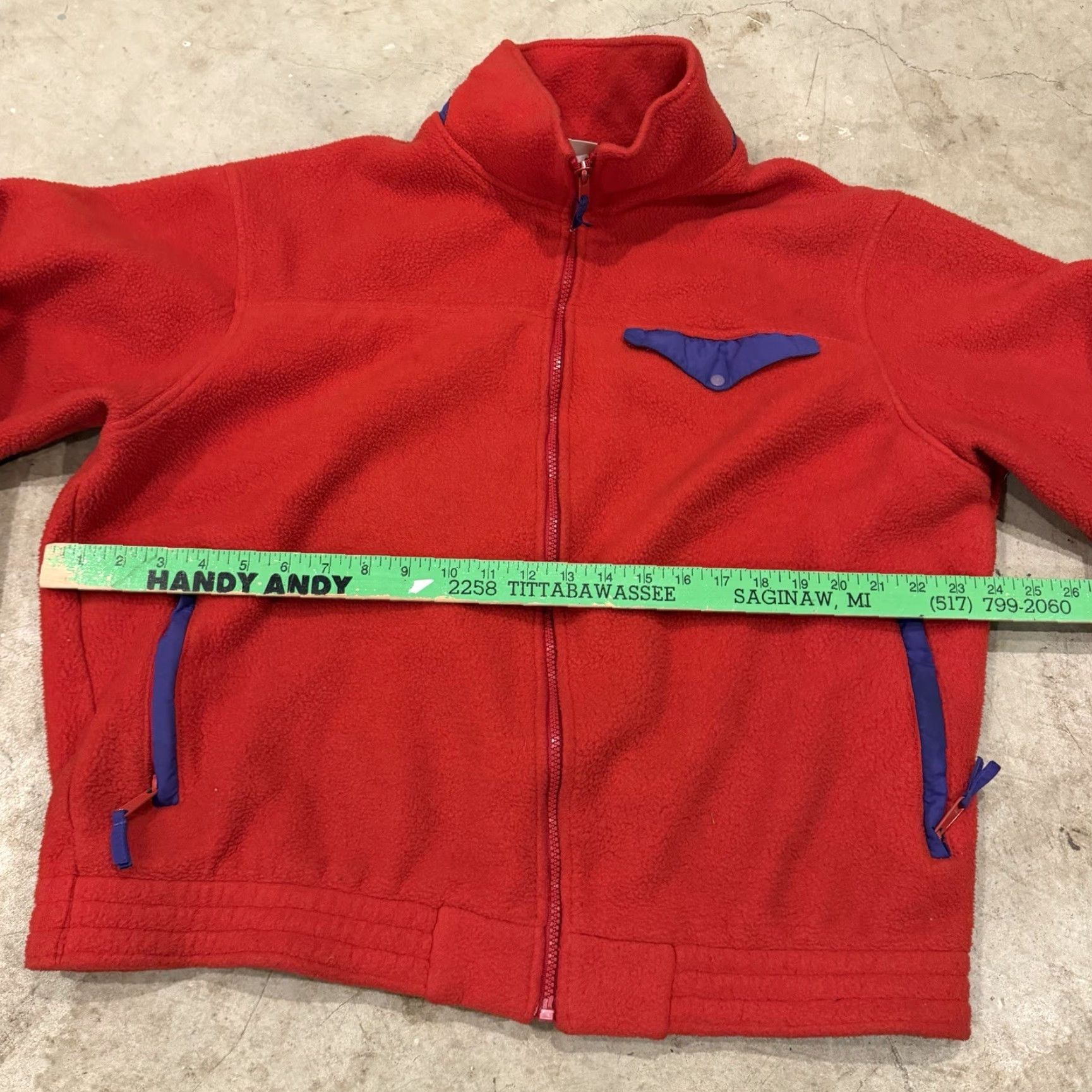 Vintage VINTAGE L.L. BEAN Fleece Jacket Snap Pocket Full Zip XL Mens Red 90s Outdoor Windbreaker Size US XL / EU 56 / 4 - 5 Thumbnail