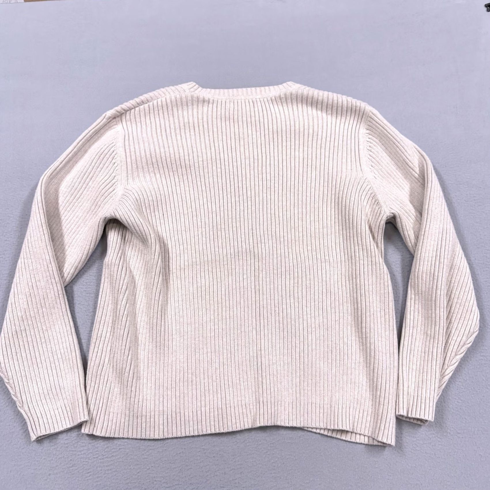 Eddie Bauer Eddie Bauer Sweater Mens XL Beige V-Neck Cotton Knit Pullover Casual Size US XL / EU 56 / 4 - 3 Thumbnail