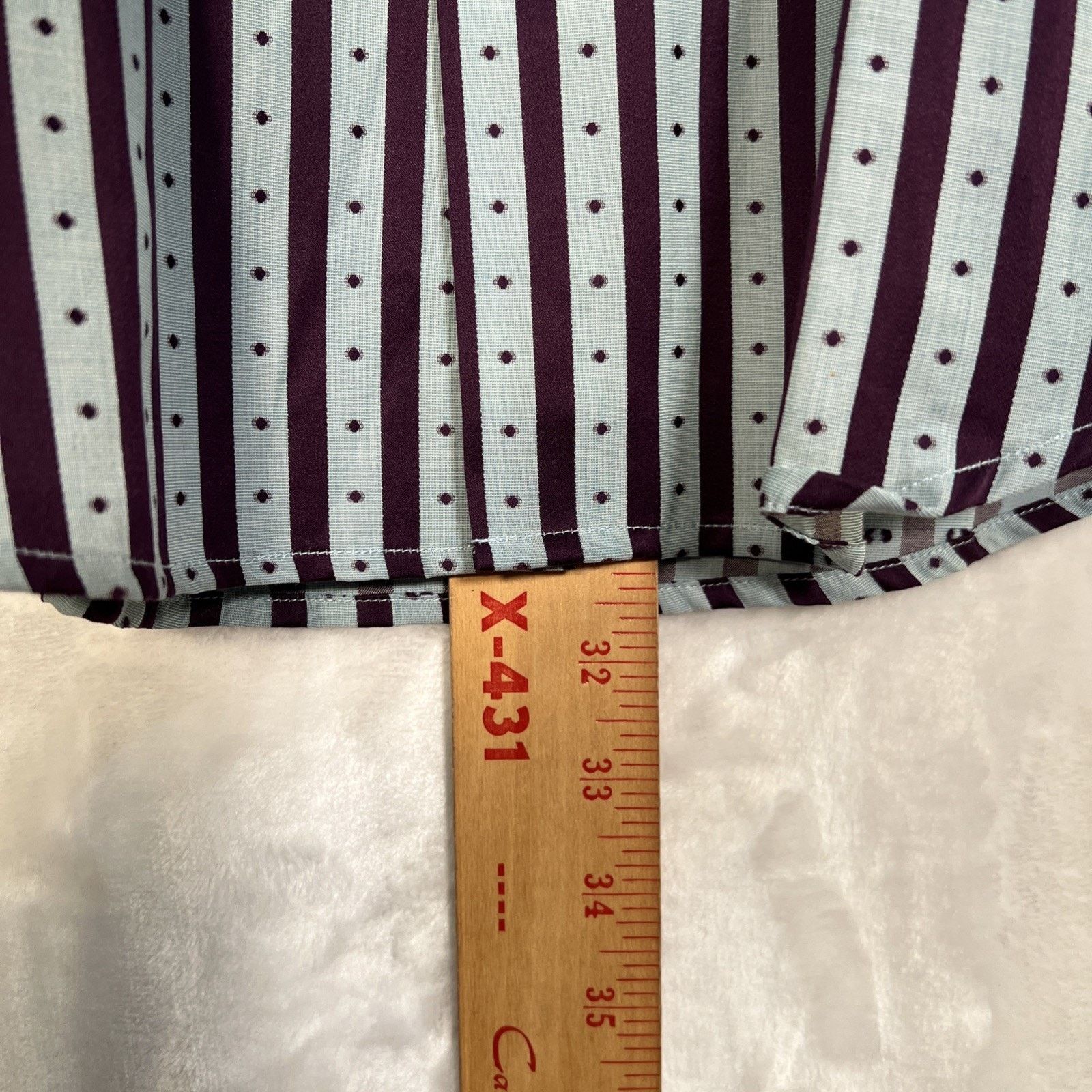 Robert Graham Robert Graham Mens Shirt Blue Dot Flip Cuff Italian Store Size US L / EU 52-54 / 3 - 10 Thumbnail