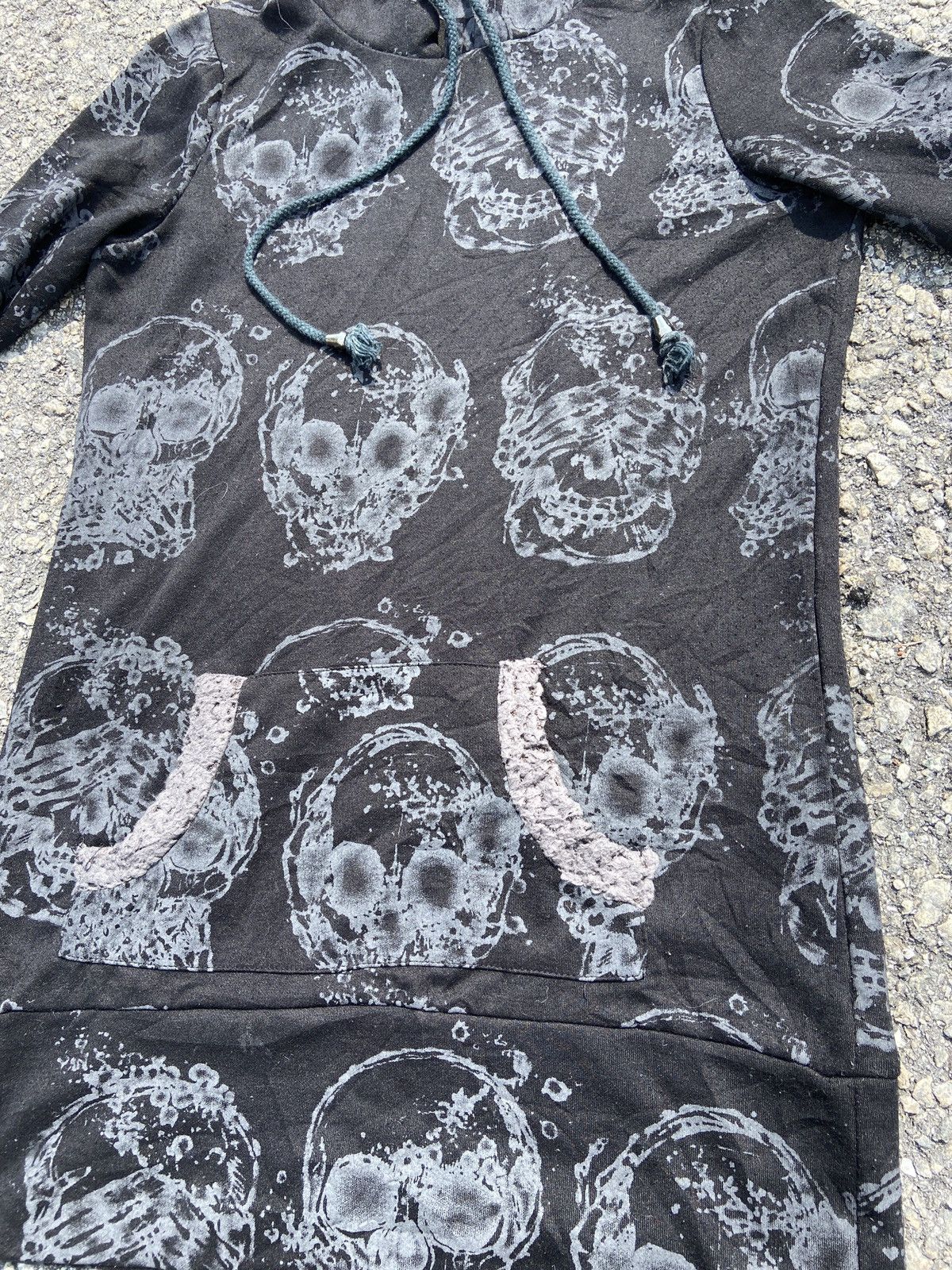 If Six Was Nine × Japanese Brand × Vintage Seditorines Skull Fullprint Hoodie Size US S / EU 44-46 / 1 - 6 Thumbnail