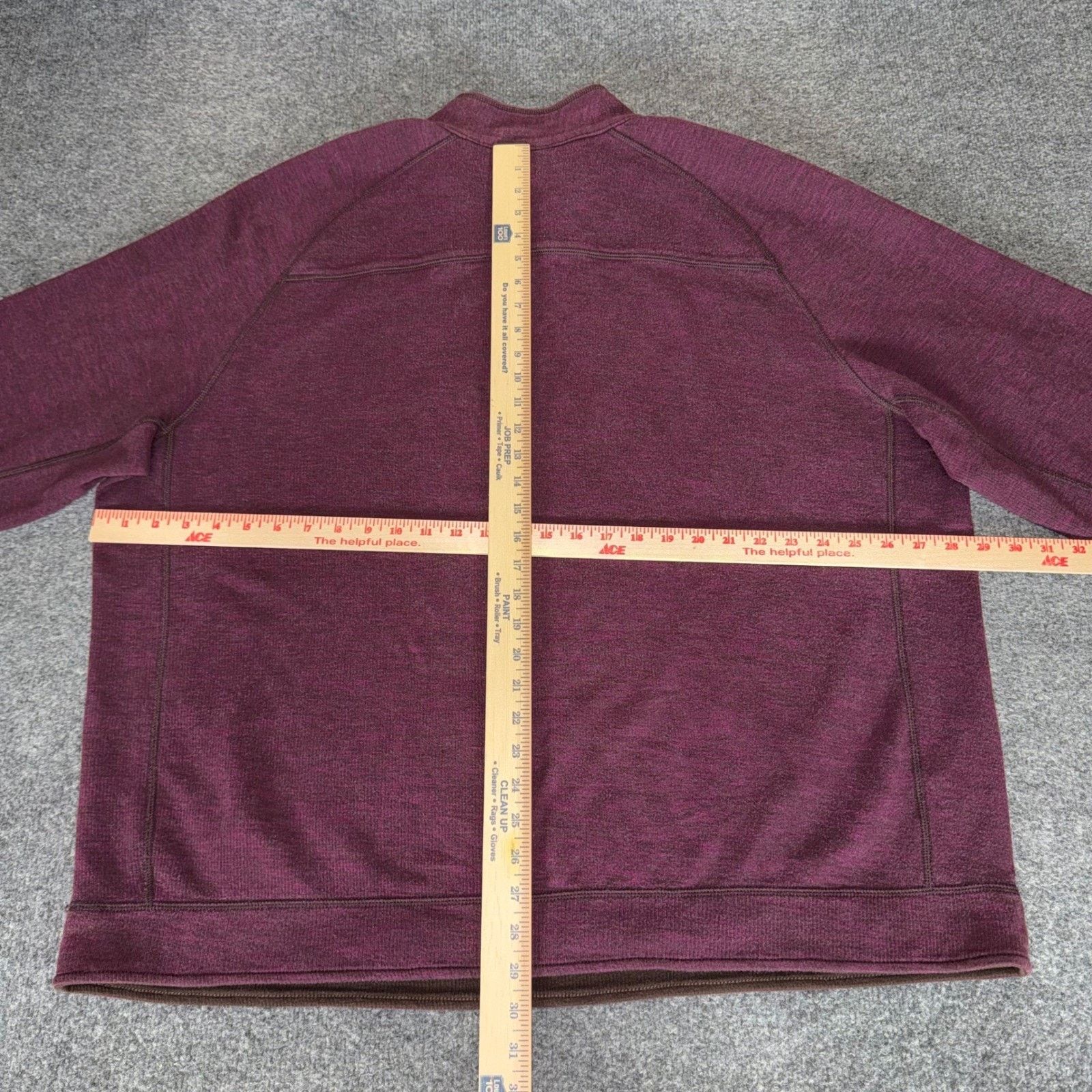 Tommy Bahama Tommy Bahama Mens 2XT Reversible 1/4 Zip Pullover Burgundy Size US XXL / EU 58 / 5 - 5 Thumbnail