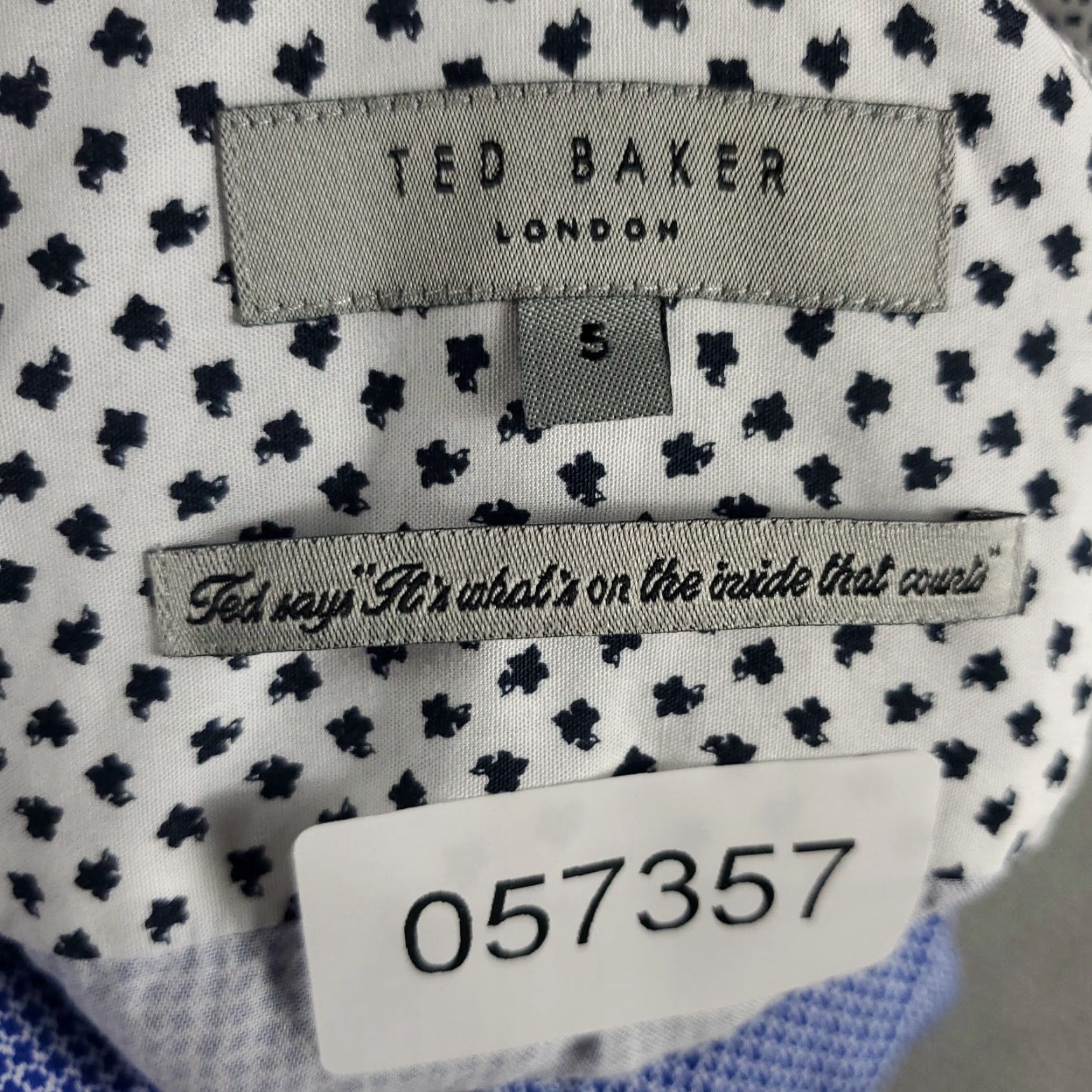 Ted Baker Ted Baker London Shirt Mens Size 5 Blue Casual Button Up Long Sleeve Size US S / EU 44-46 / 1 - 7 Thumbnail