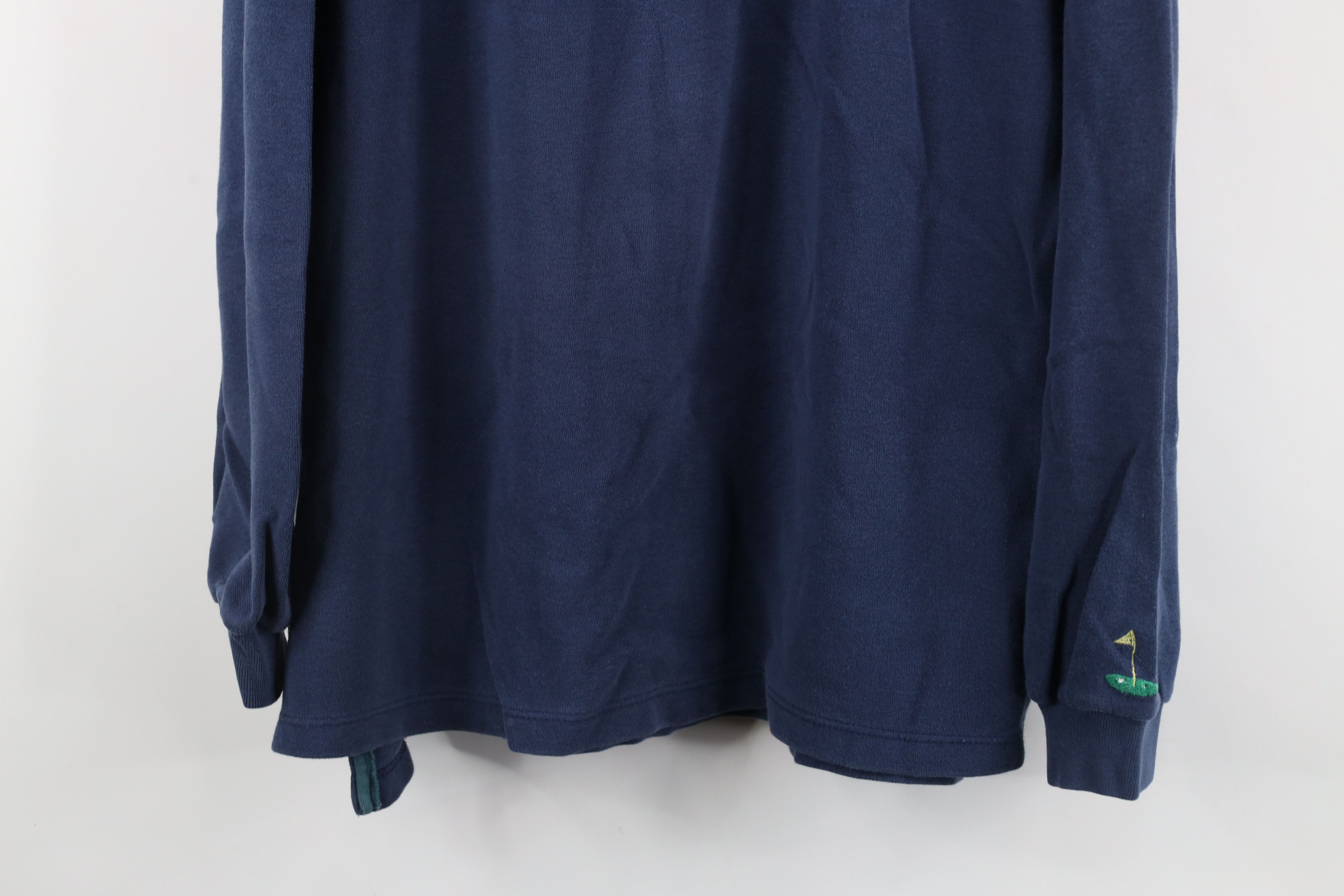 Vintage Vintage 90s Streetwear Long Sleeve Rugby Polo Shirt Blue Size US M / EU 48-50 / 2 - 3 Thumbnail