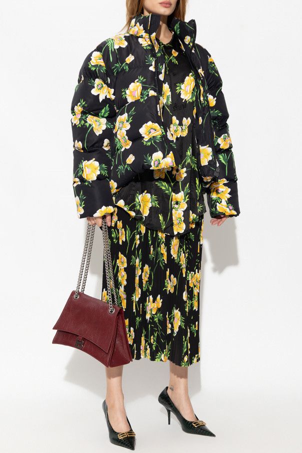 Balenciaga o1mt1gz0924 Floral Minimal Shirt Large Fit in Multicolor Size S / US 4 / IT 40 - 2 Thumbnail