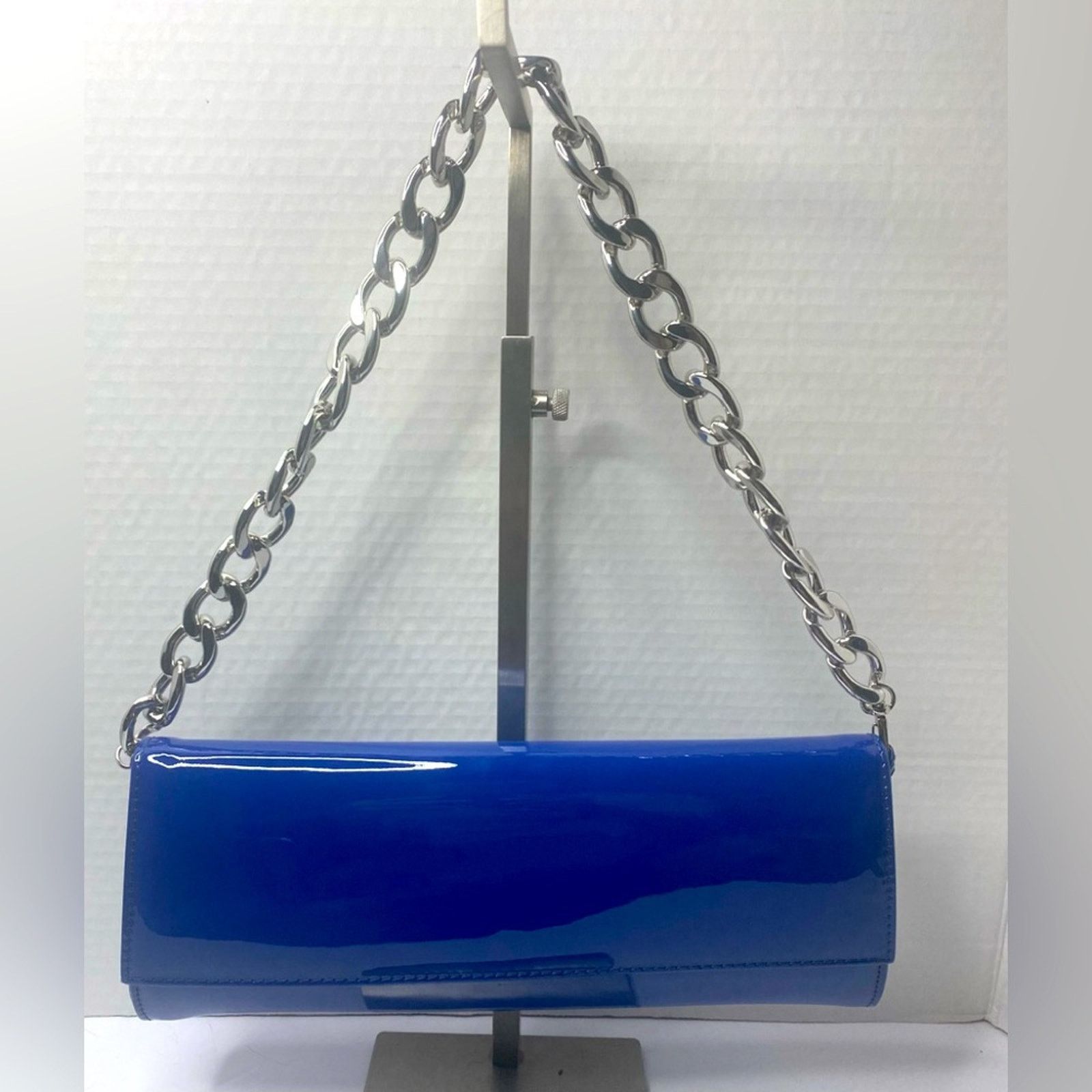 & Other Stories Francesco Sacco blue magnetic clutch w/ optional chain strap Size ONE SIZE - 1 Thumbnail
