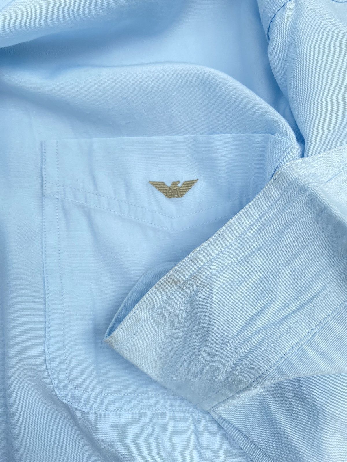 Emporio Armani Emporio Armani Light Blue Long-Sleeve Shirt Size US XS / EU 42 / 0 - 5 Thumbnail