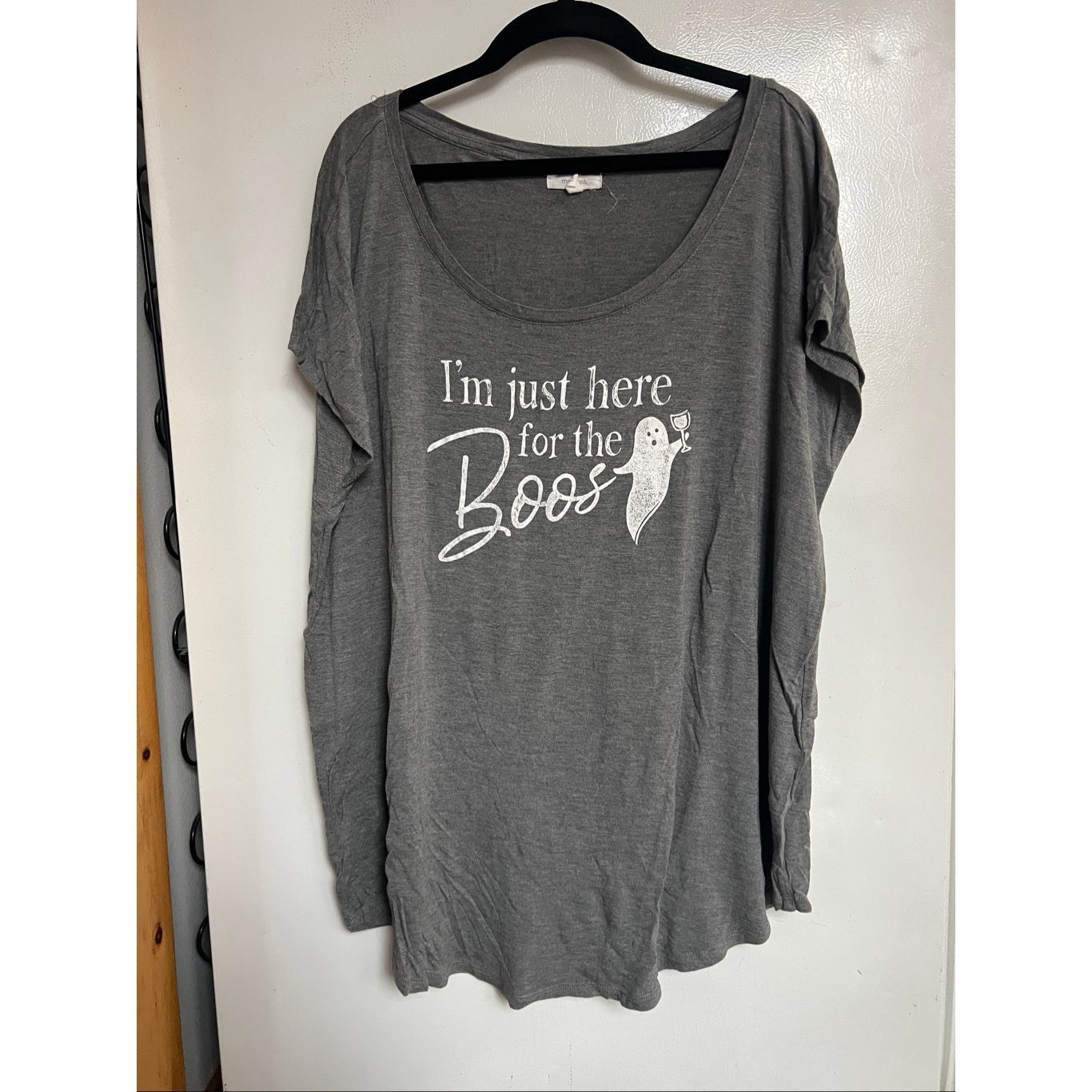 Other Maurice’s I’m Just Here For The Boos Grey T-Shirt Woman’s Size 1X Size XL / US 12-14 / IT 48-50 - 1 Thumbnail