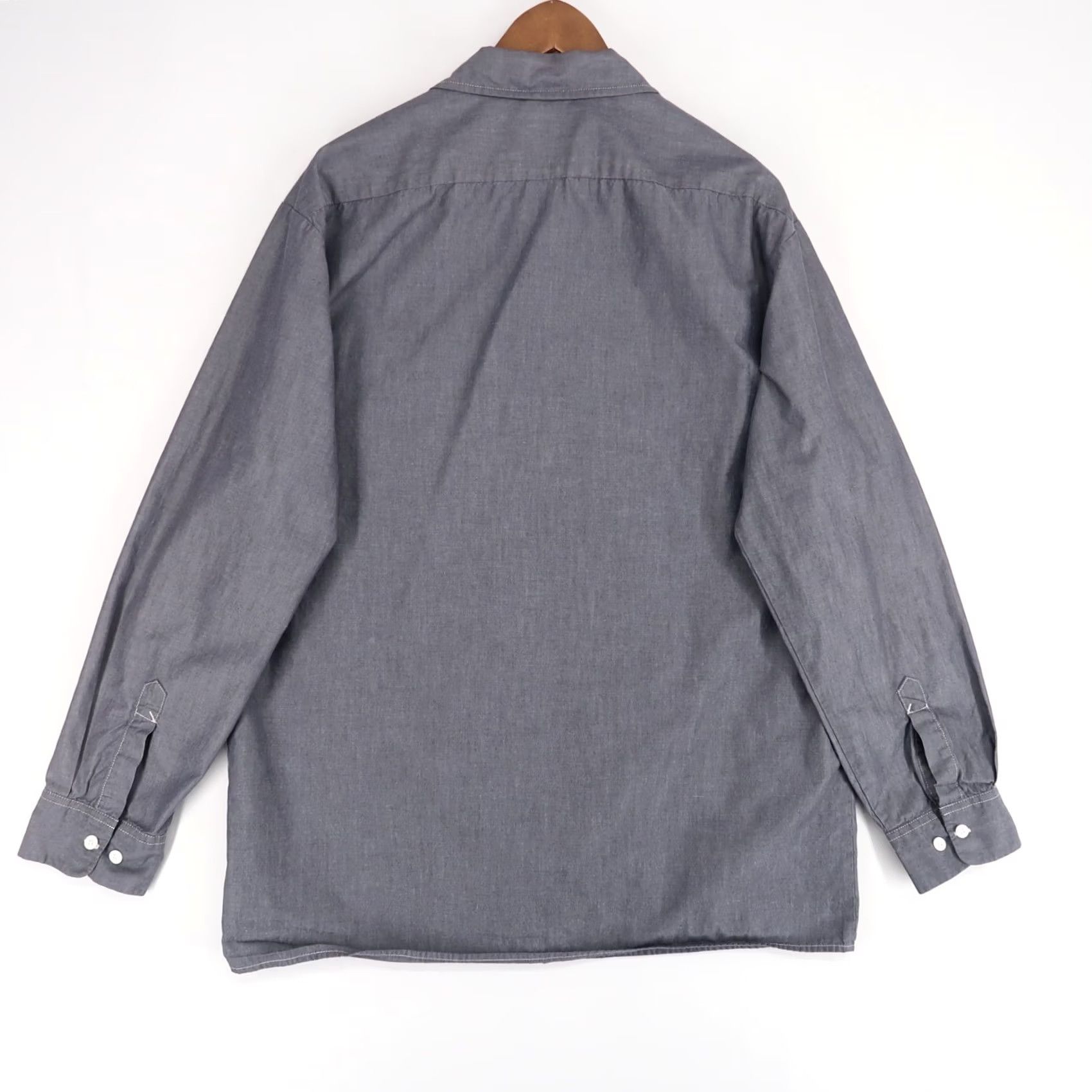 Dickies Dickies Shirt Mens LT Gray Button Up Workwear Long Sleeve Pocket Size US L / EU 52-54 / 3 - 2 Thumbnail