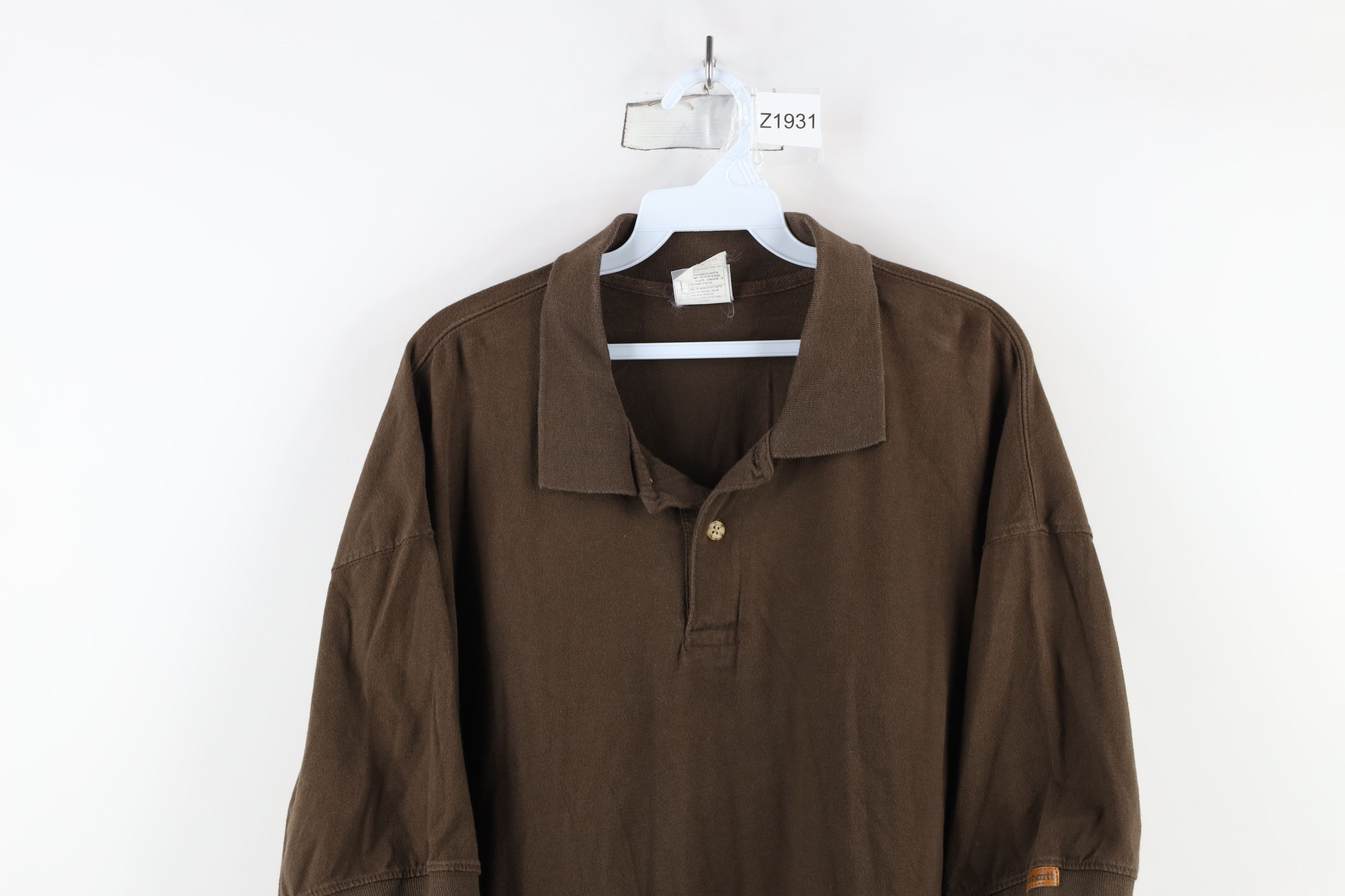 Carhartt × Vintage Vintage 90s Carhartt Spell Short Sleeve Polo Shirt Cotton Size US XXL / EU 58 / 5 - 2 Thumbnail
