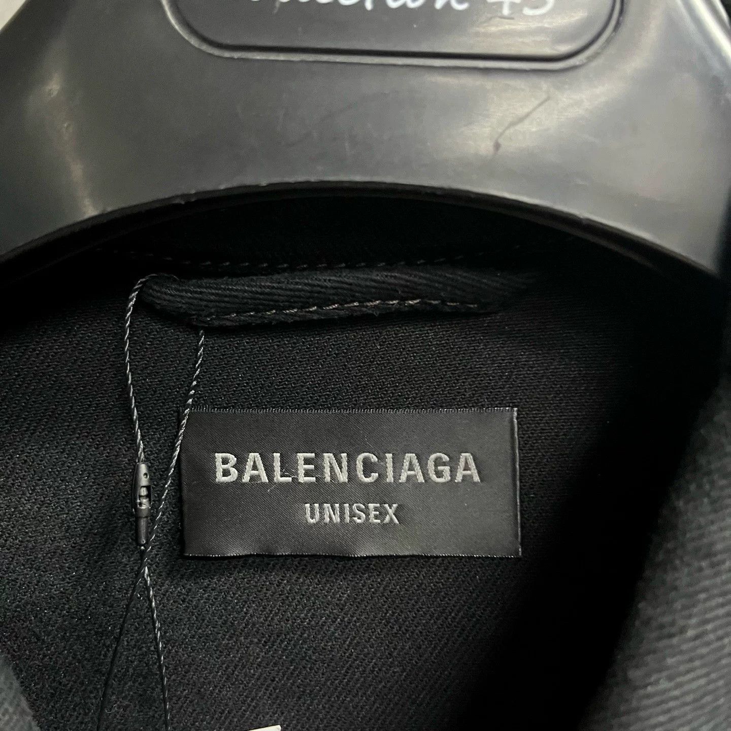 Balenciaga Balenciaga Black Graffiti Denim Jacket Size US M / EU 48-50 / 2 - 2 Thumbnail