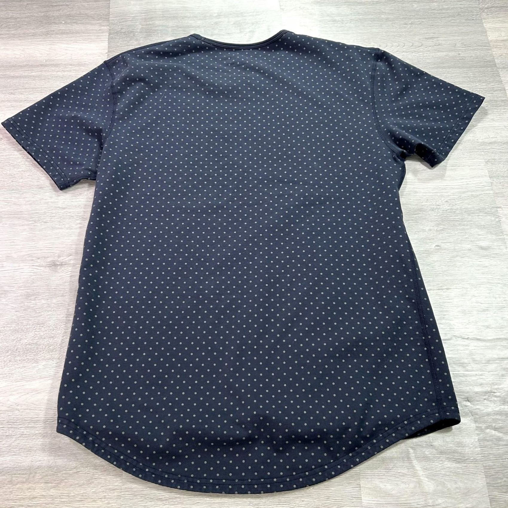 Vintage BYLT Shirt Mens L Blue Polka Dot Crewneck Drop-Cut Tee Size US L / EU 52-54 / 3 - 2 Thumbnail