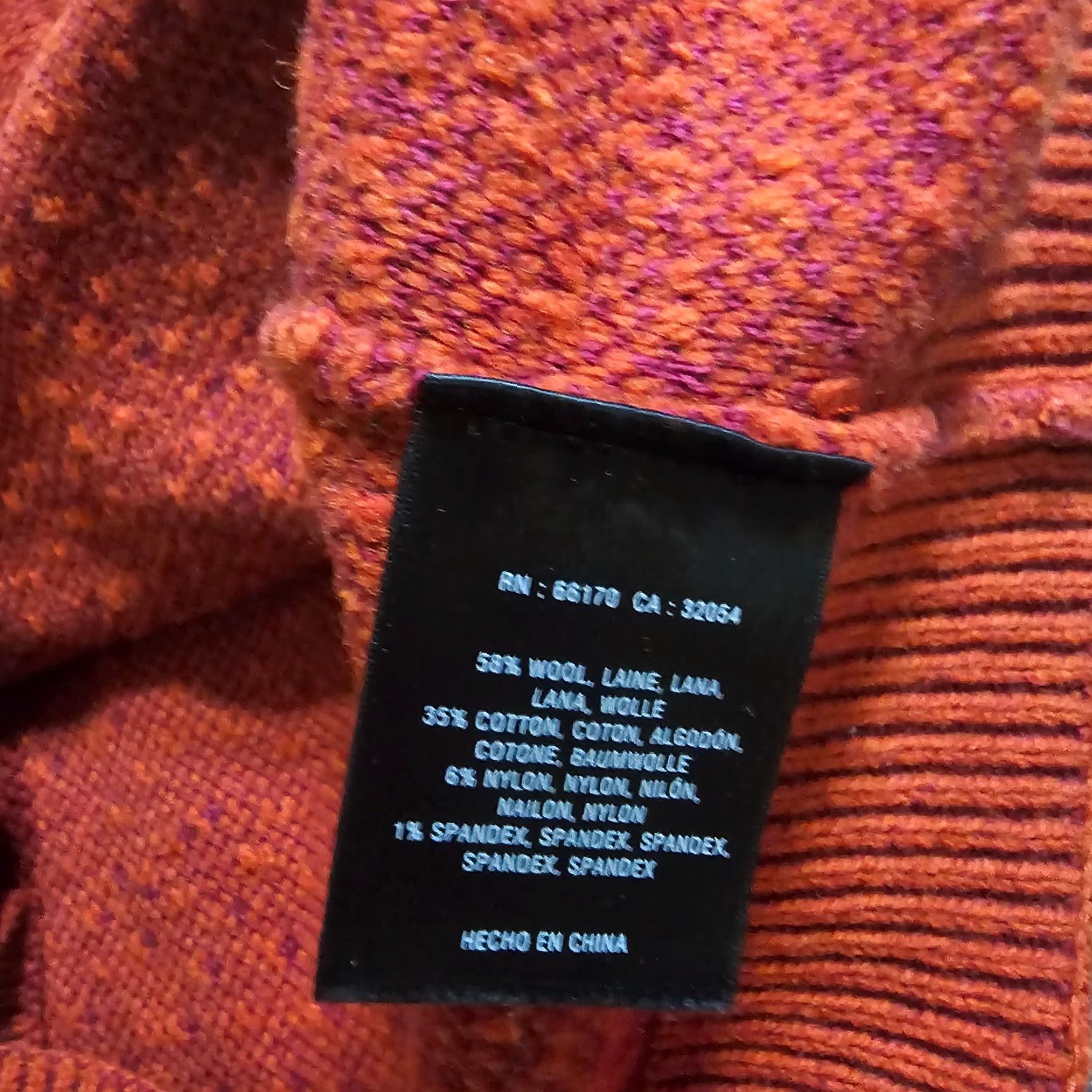 Anthropologie MOTH Skirt Womens S Orange Chunky Knit Stretch Pockets Retro 2020s style Short Leather? Size 28" / US 6 / IT 42 - 6 Thumbnail