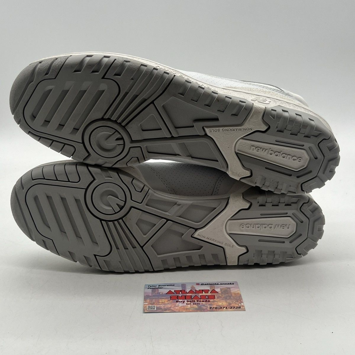 New Balance 550 white grey Size US 12 / EU 45 - 7 Thumbnail