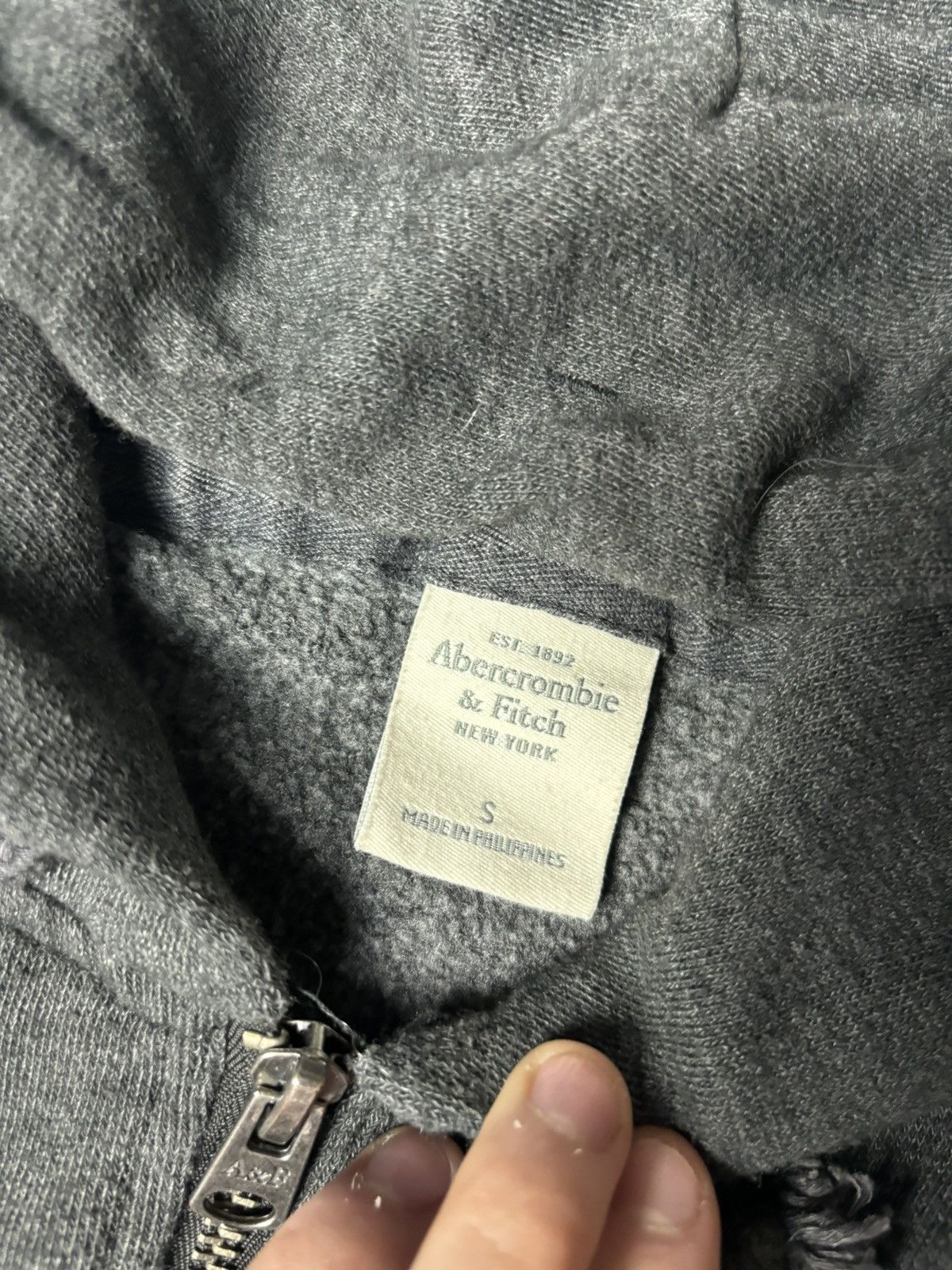 Abercrombie & Fitch × Vintage ABERCROMBIE FITCH CROPPED ZIP HOODIE Size S / US 4 / IT 40 - 5 Thumbnail