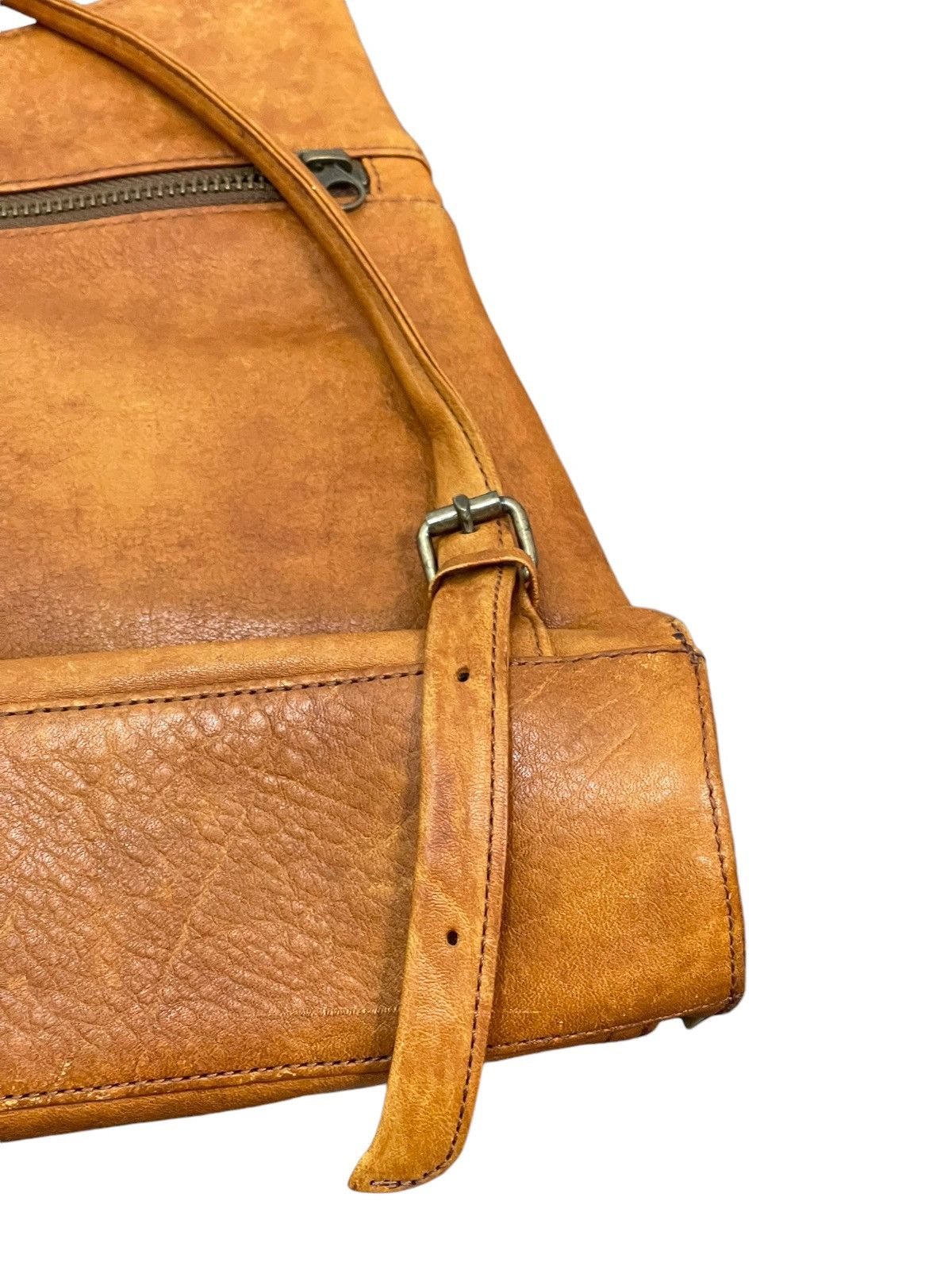 Japanese Brand Full Leather Vtg El Domain Backpack Bag 1🟩1 Size ONE SIZE - 13 Thumbnail