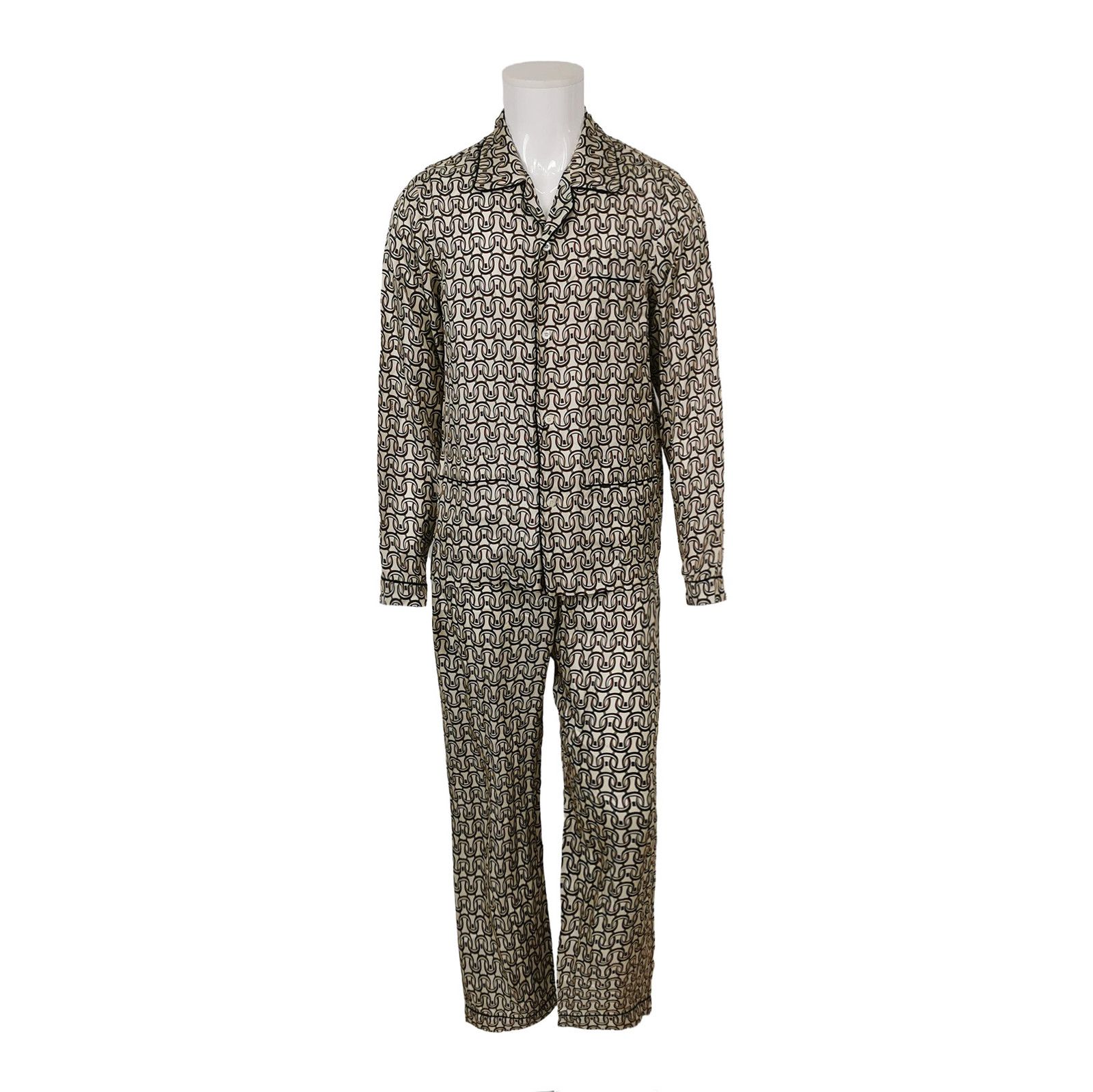 Prada Prada Printed Silk Long Sleeve Set in Size S - dmc Size S / US 4 / IT 40 - 1 Thumbnail