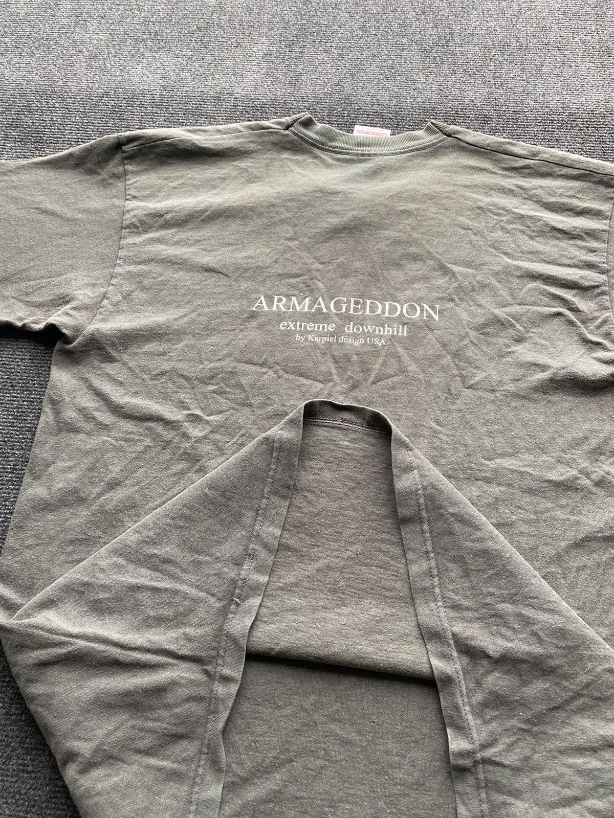 Fruit Of The Loom 🔥Karpiel armageddon downhill usa extreme mtb bike rare tee Size US L / EU 52-54 / 3 - 8 Thumbnail