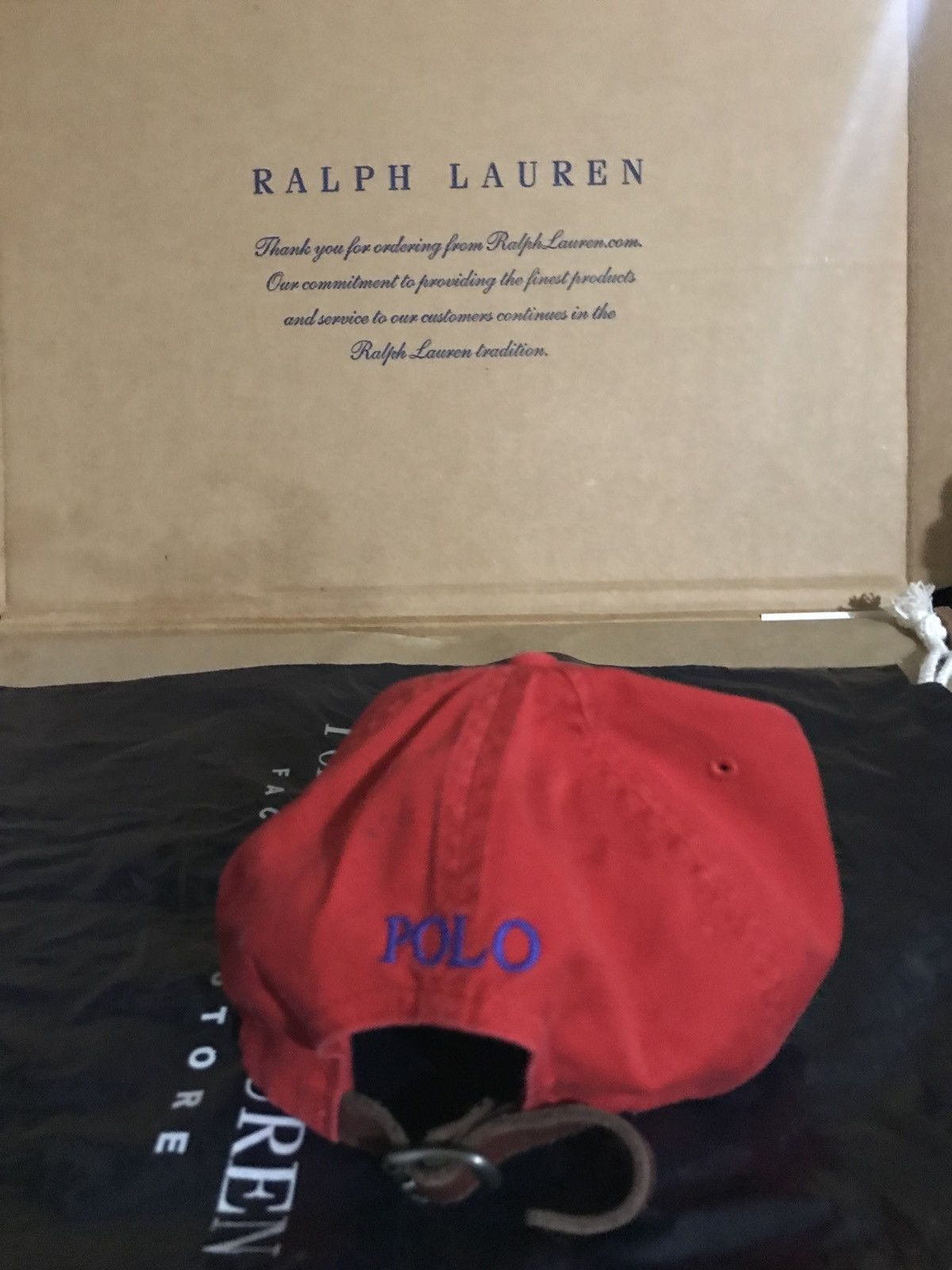 Polo Ralph Lauren Polo Ralph Lauren Red Hat Blue Pony Leather Strap OS Size ONE SIZE - 2 Thumbnail