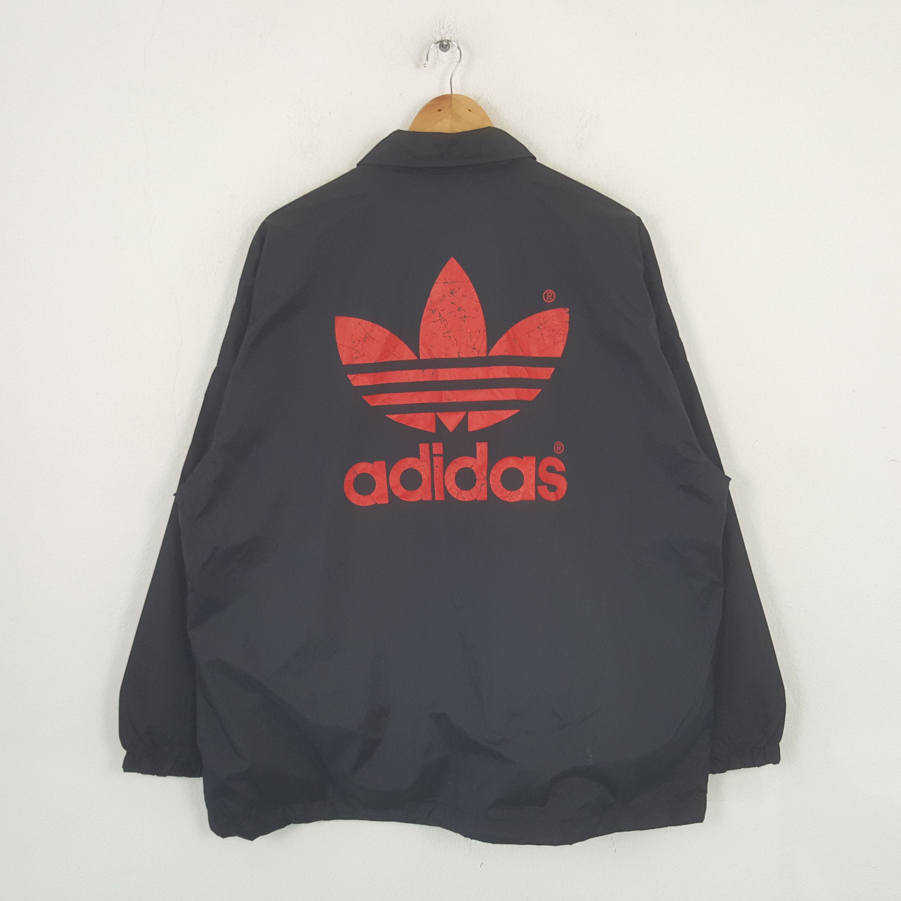 Adidas Vintage Adidas Big Logo Windbreaker Jacket RR3 Size US XXL / EU 58 / 5 - 1 Thumbnail