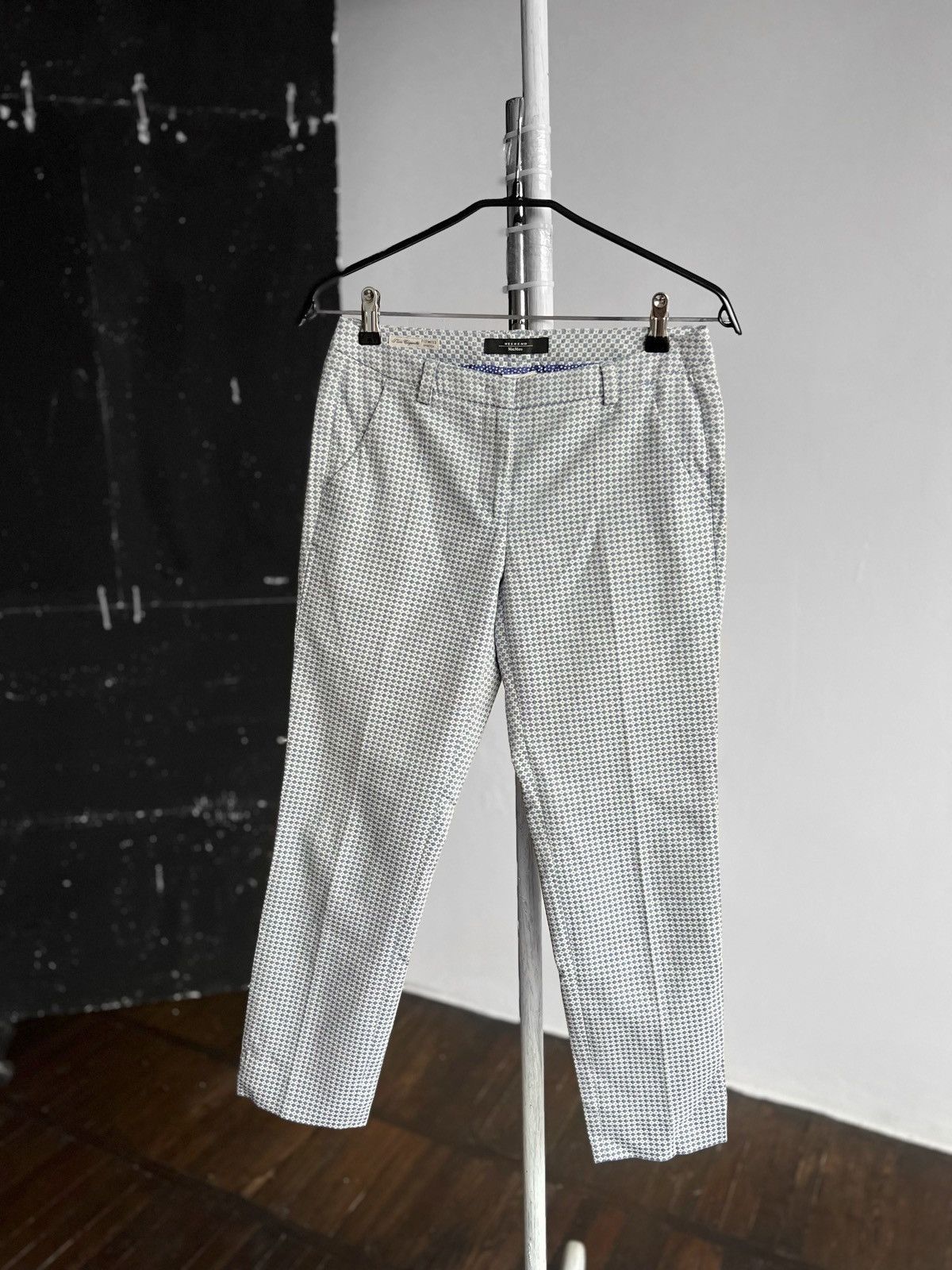 Max Mara × Weekend Max Mara Weekend Max Mara Womens Cotton Slim Cigarette Trousers Pants Size 27" / US 4 / IT 40 - 1 Thumbnail