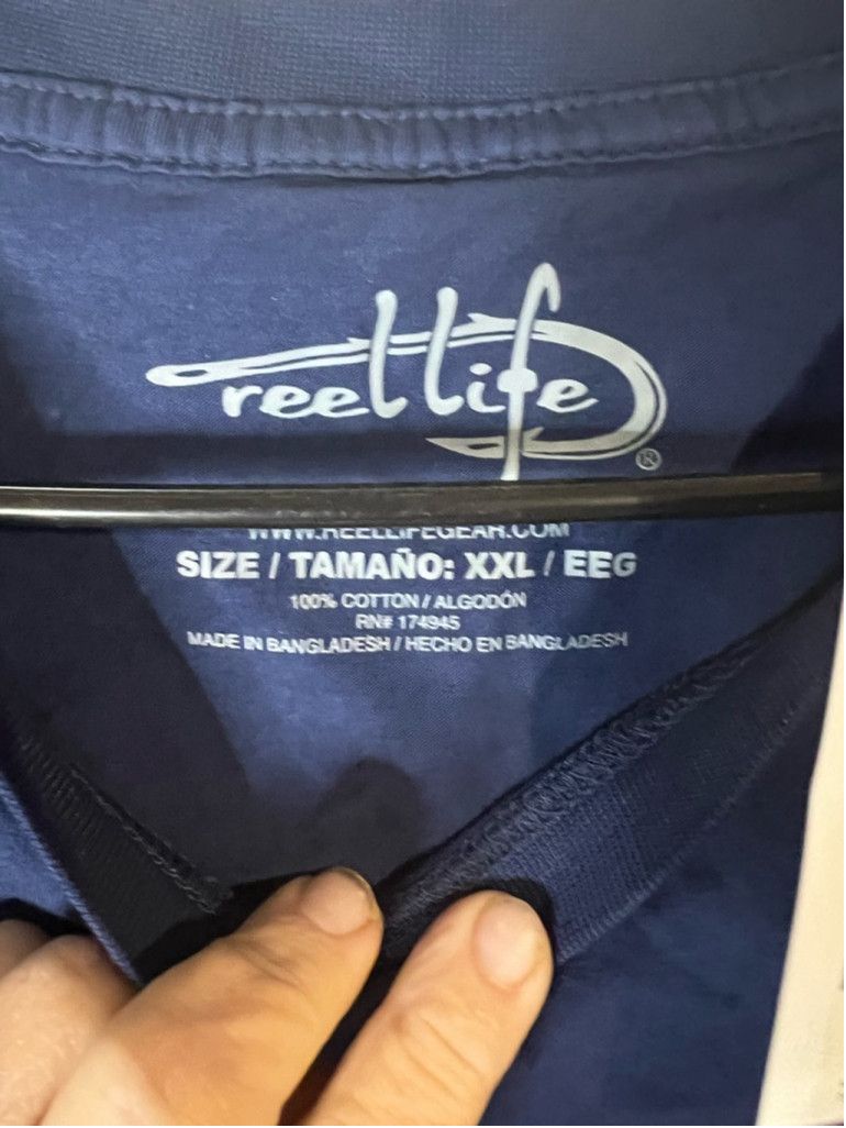 Other Men's Reel Life T-shirt XXL Blue Size US XXL / EU 58 / 5 - 3 Thumbnail