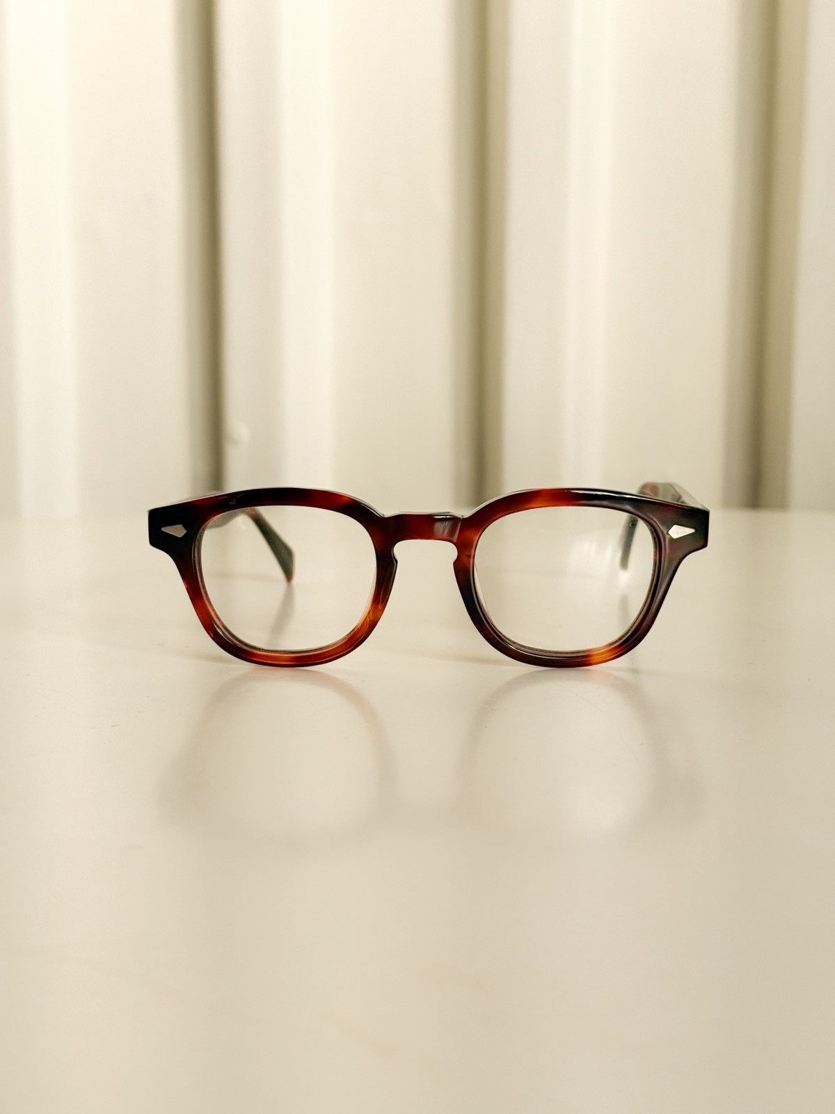 Vintage Vintage Amber Tortoise Eyeglasses Tart Arnel Style 44-22 5¾ Size 44 - 19 Thumbnail